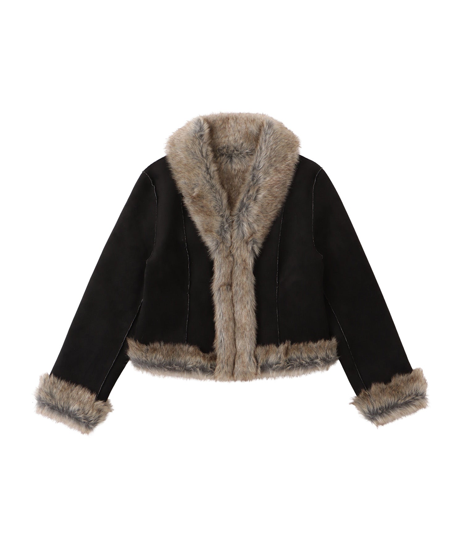 Fake mouton fur coat