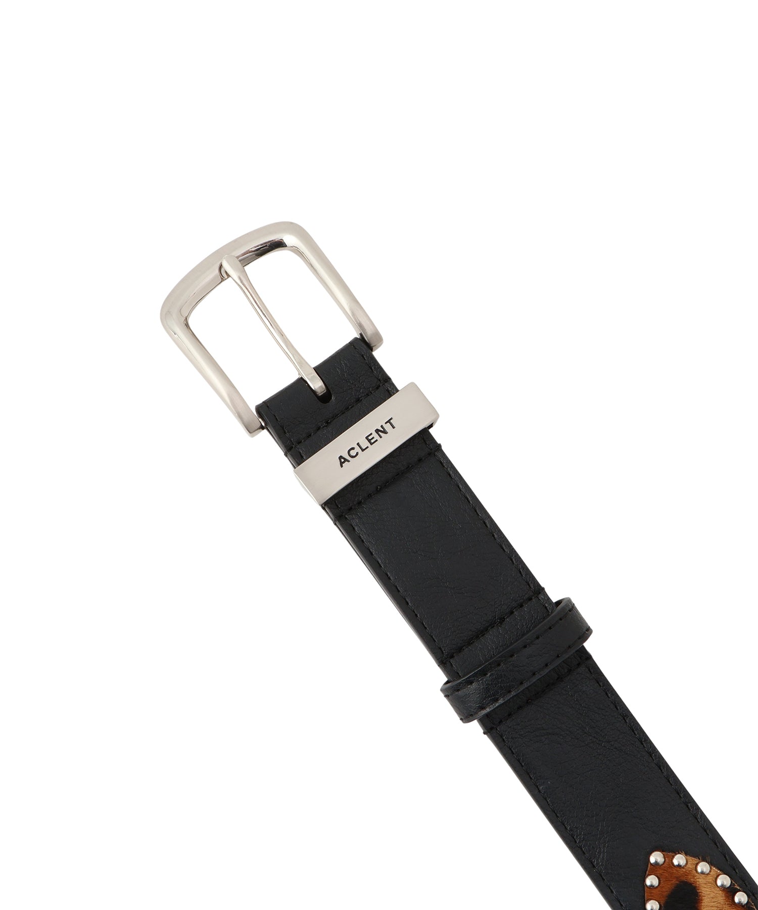 aclent バックルベルトポインテッドトゥミュール　 アクレント　ブラック ACLENT（アクレント）ONLINE STORE