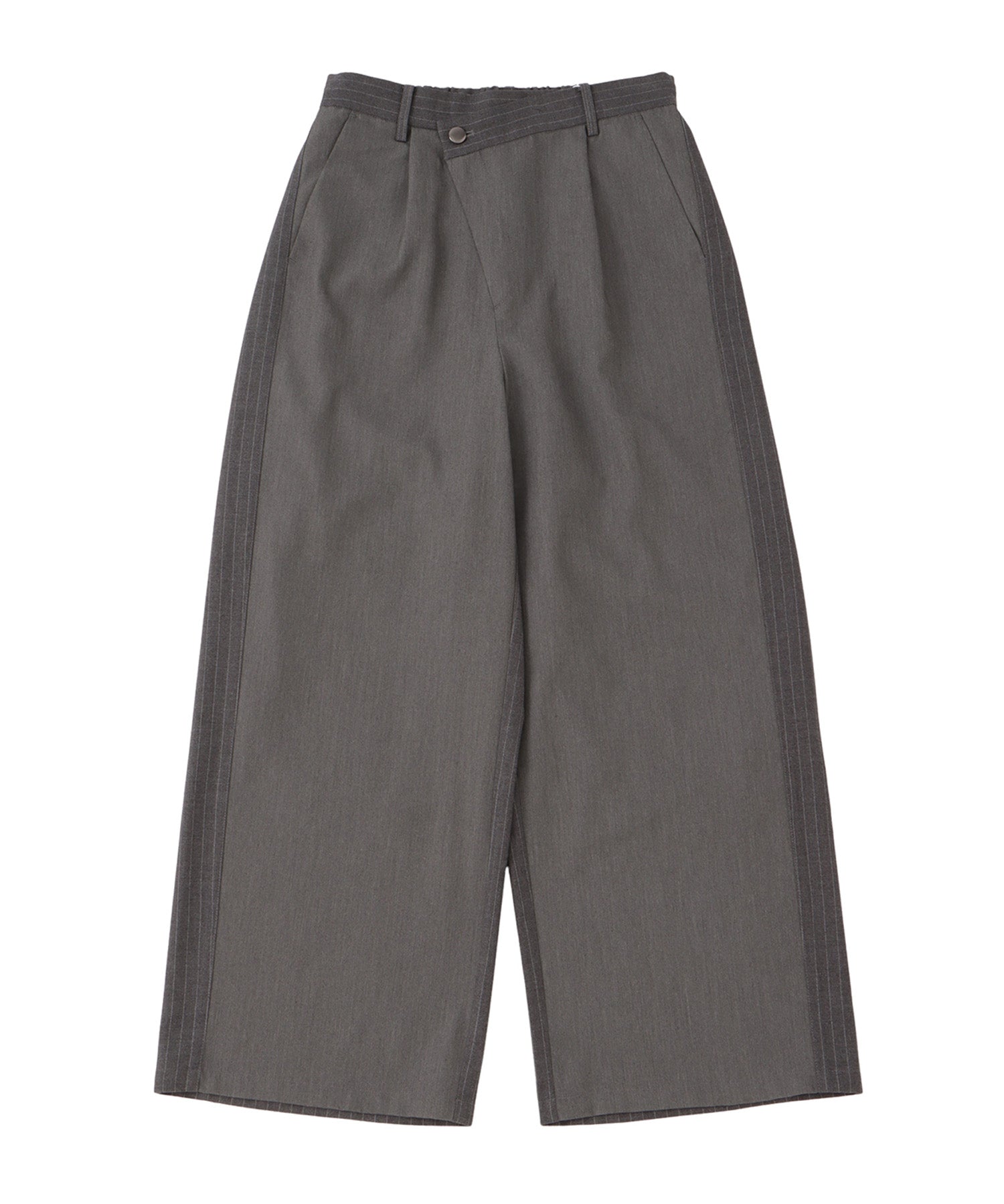 Asymmetry design slacks pants