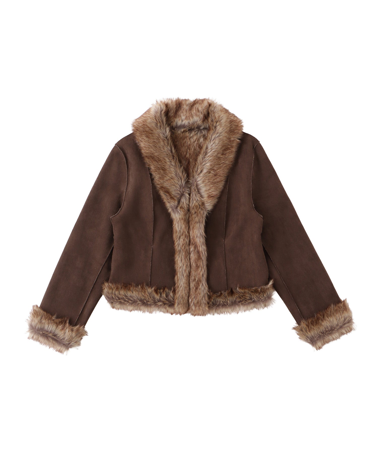 Fake mouton fur coat