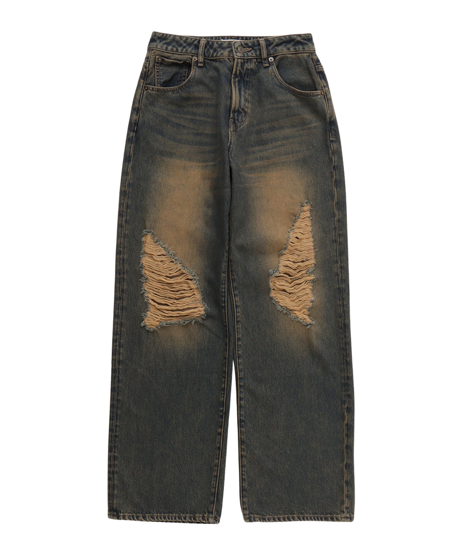 Front damage vintage jeans