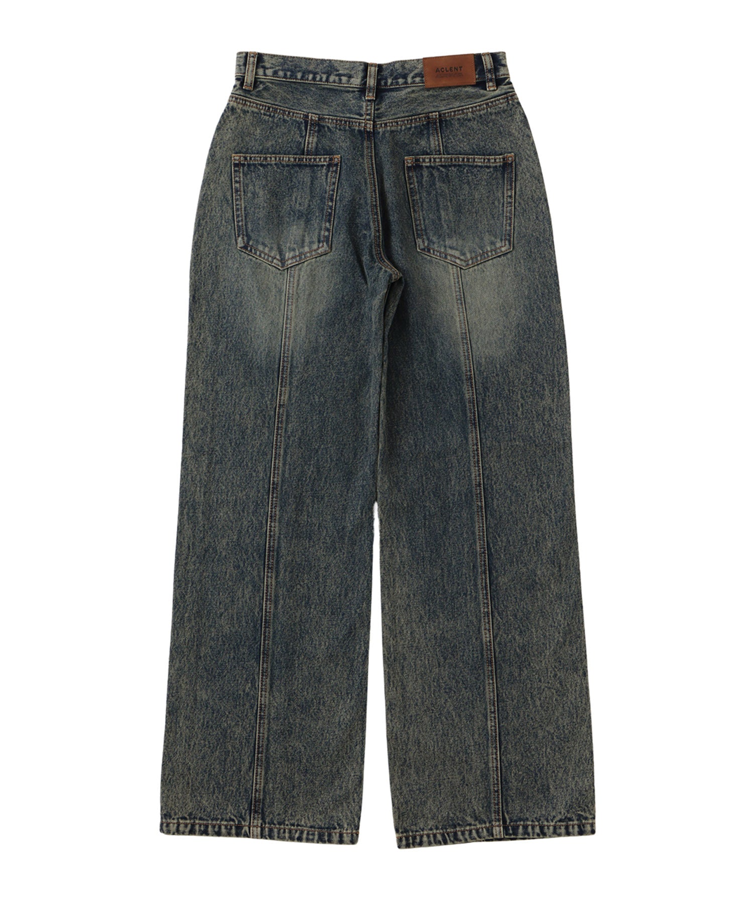 Vintage switching straight jeans