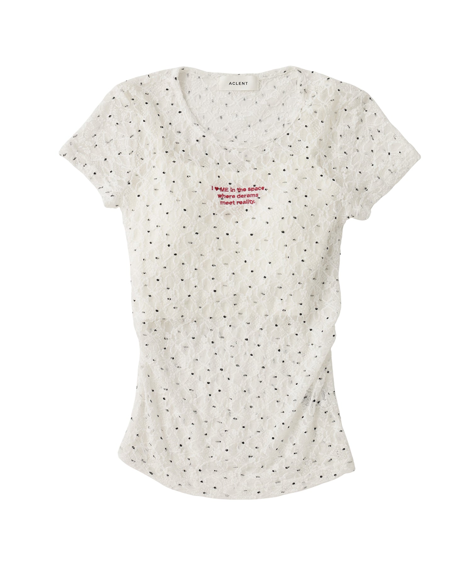 Printed Lace Compact Tee