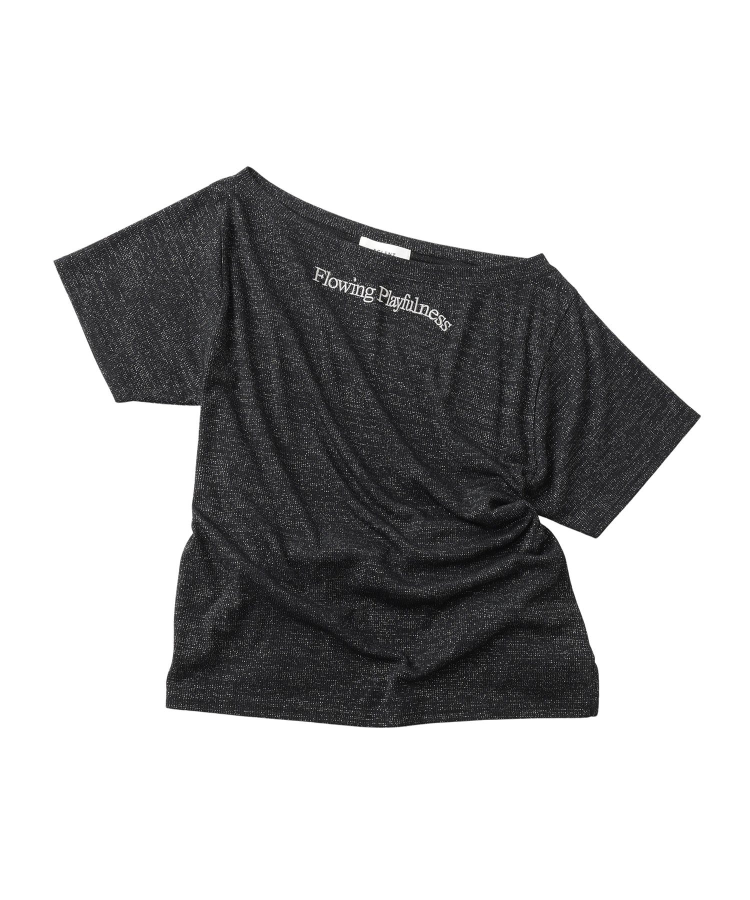Lame Logo One-Shoulder Top