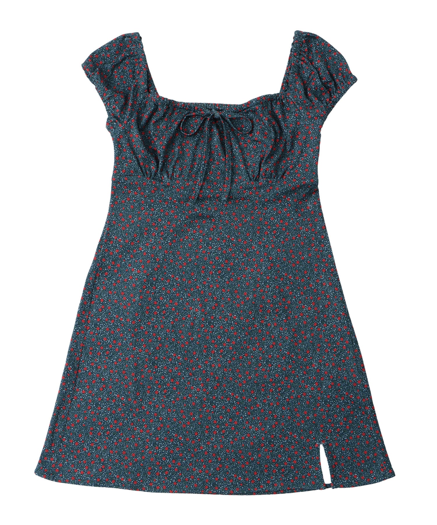 Floret short sleeve mini dress