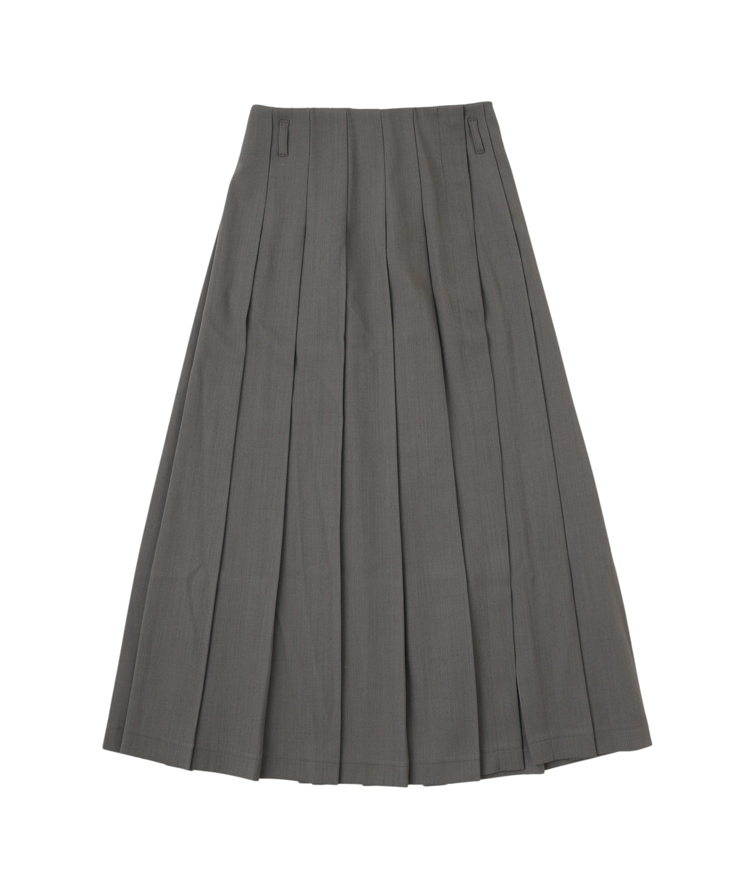 7,039円aclent pleats wrap long skirt　グレー
