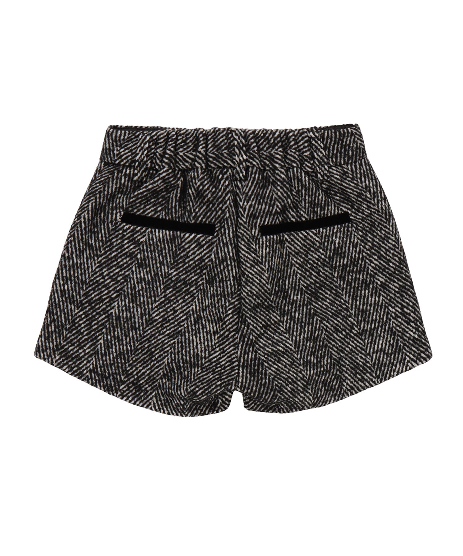 Herringbone tweed shorts