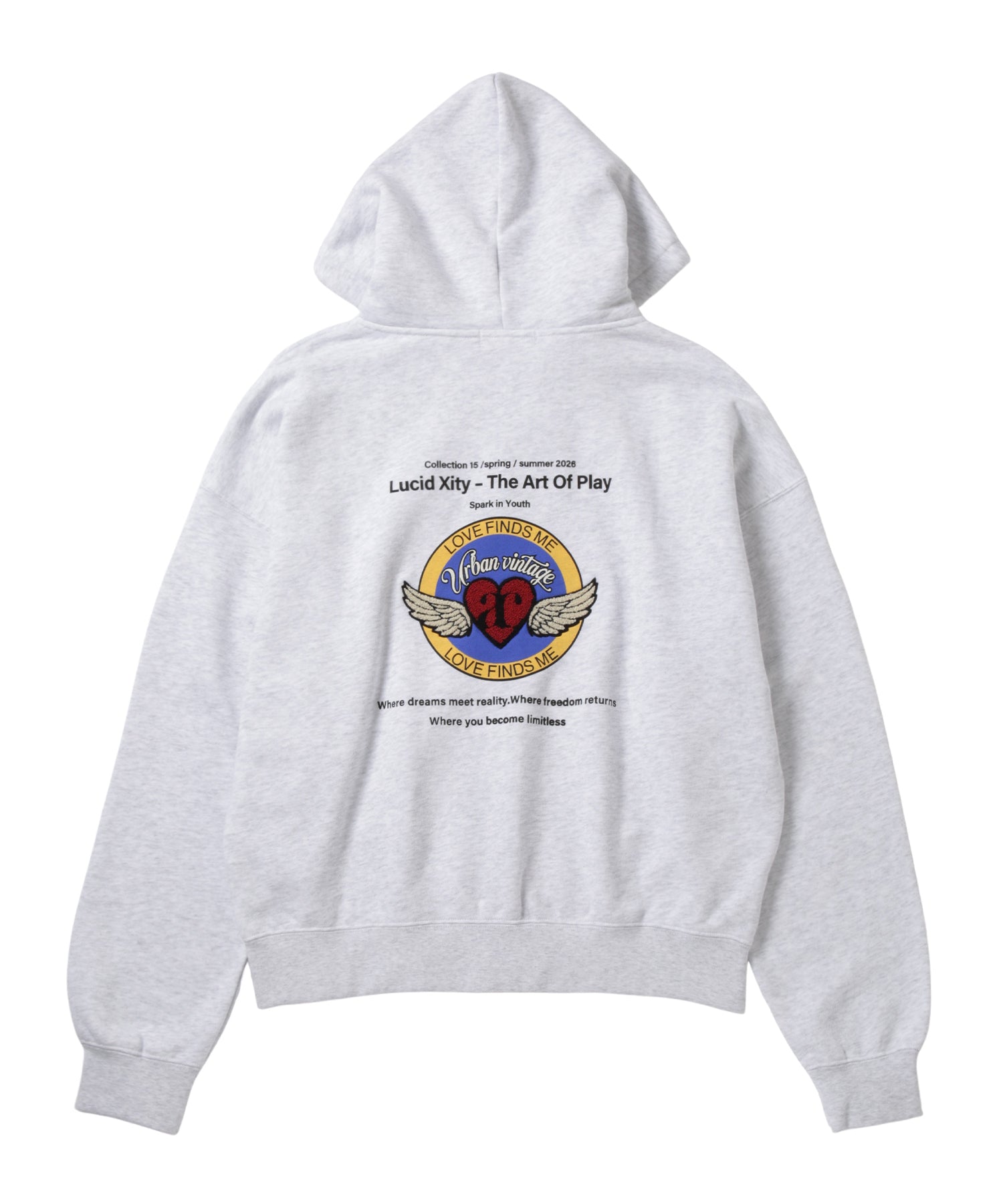 Angel Heart Logo Zip Hoodie