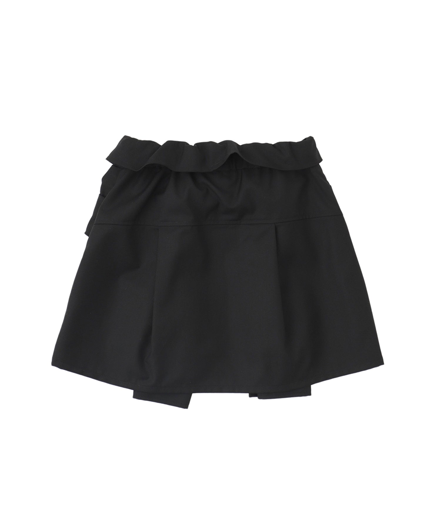 Waist design wrap mini skirt