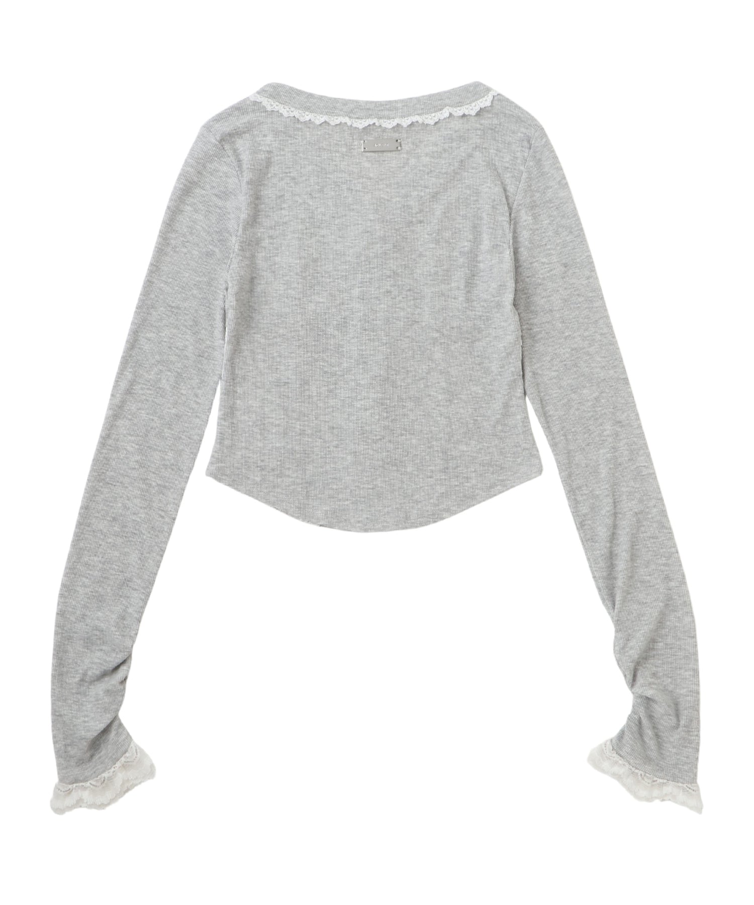 Lace Docking Front Button Top
