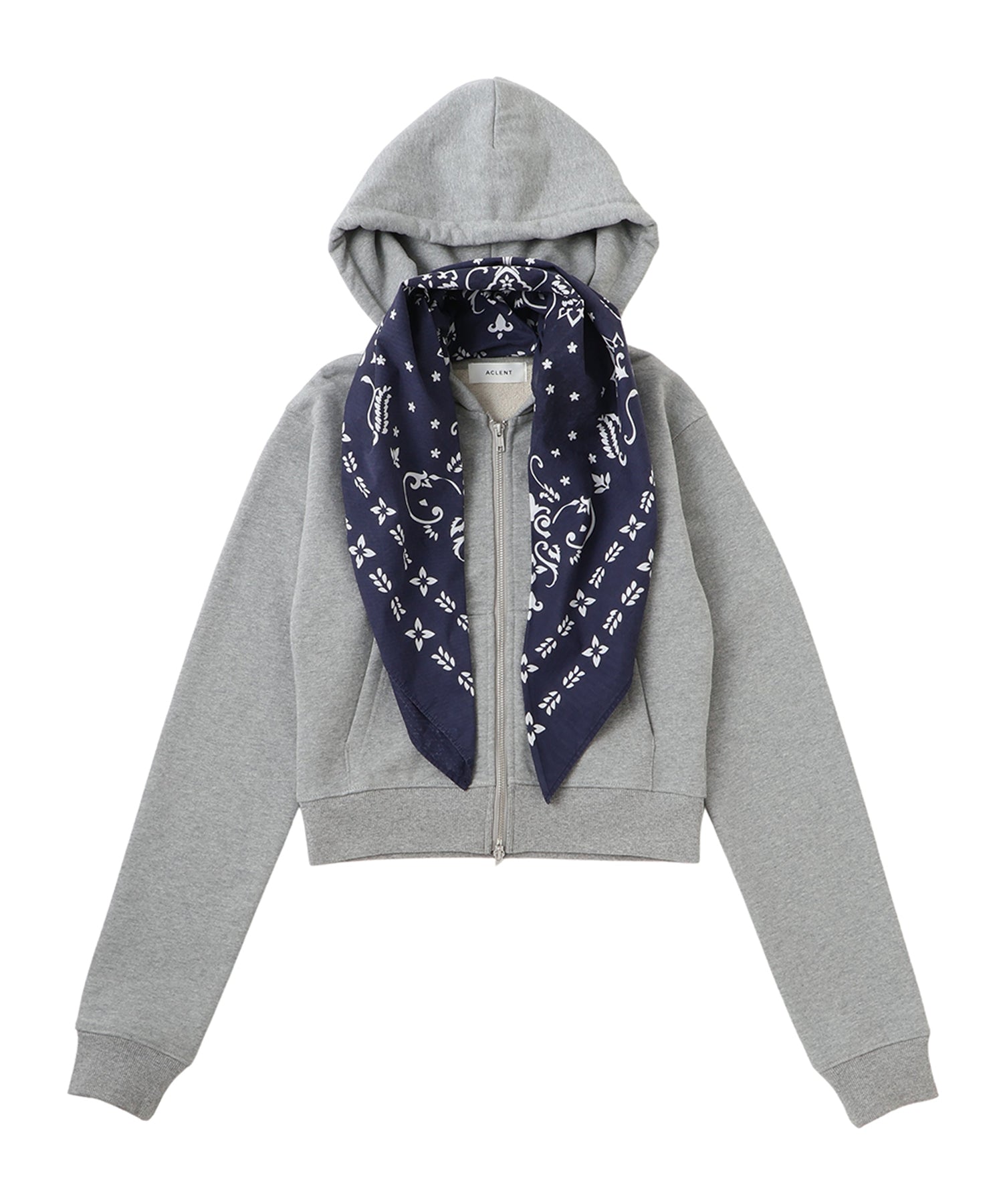 Compact Scarf Zip Hoodie