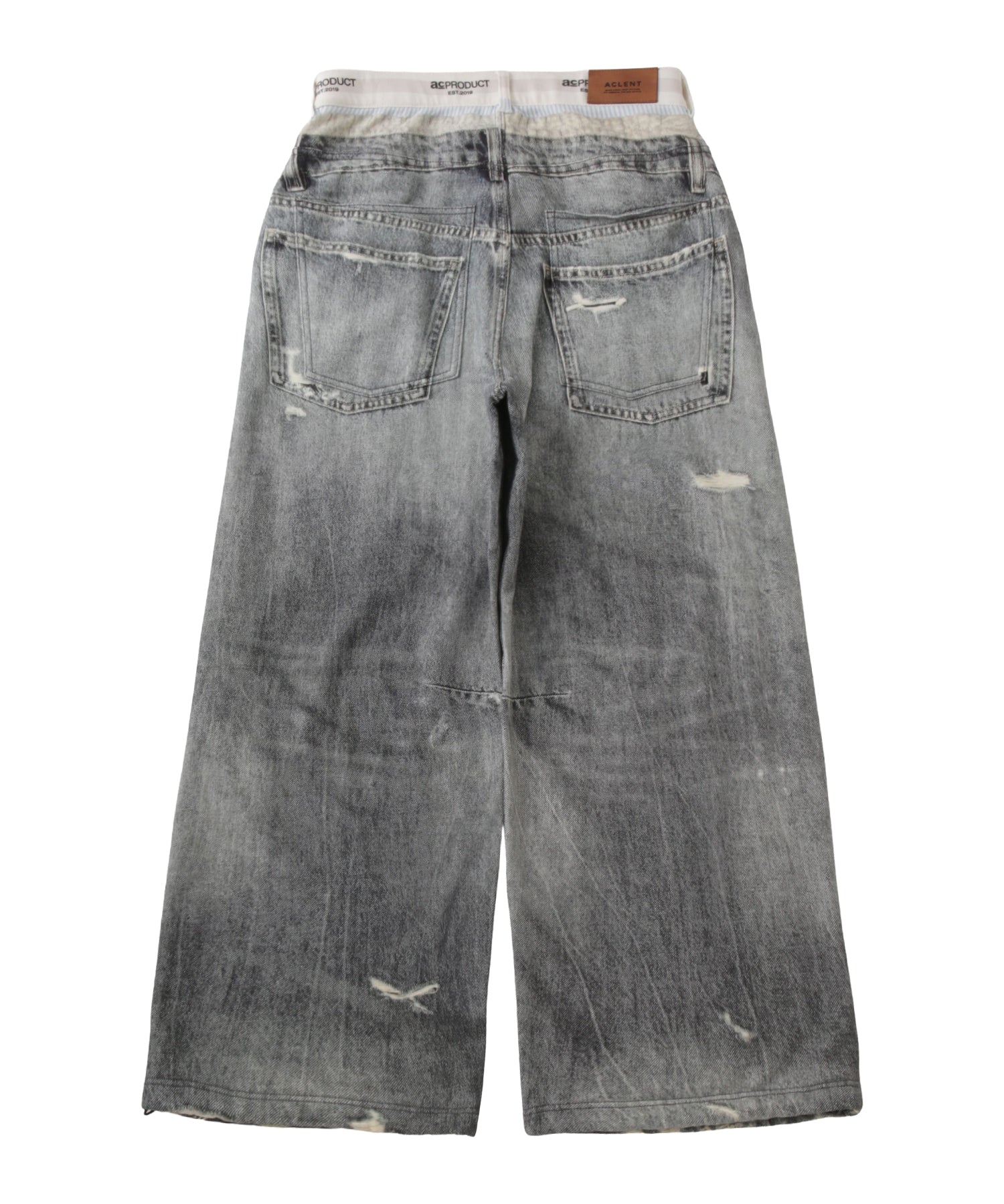 Printed Sweatpants – Denim｜ACLENT（アクレント）