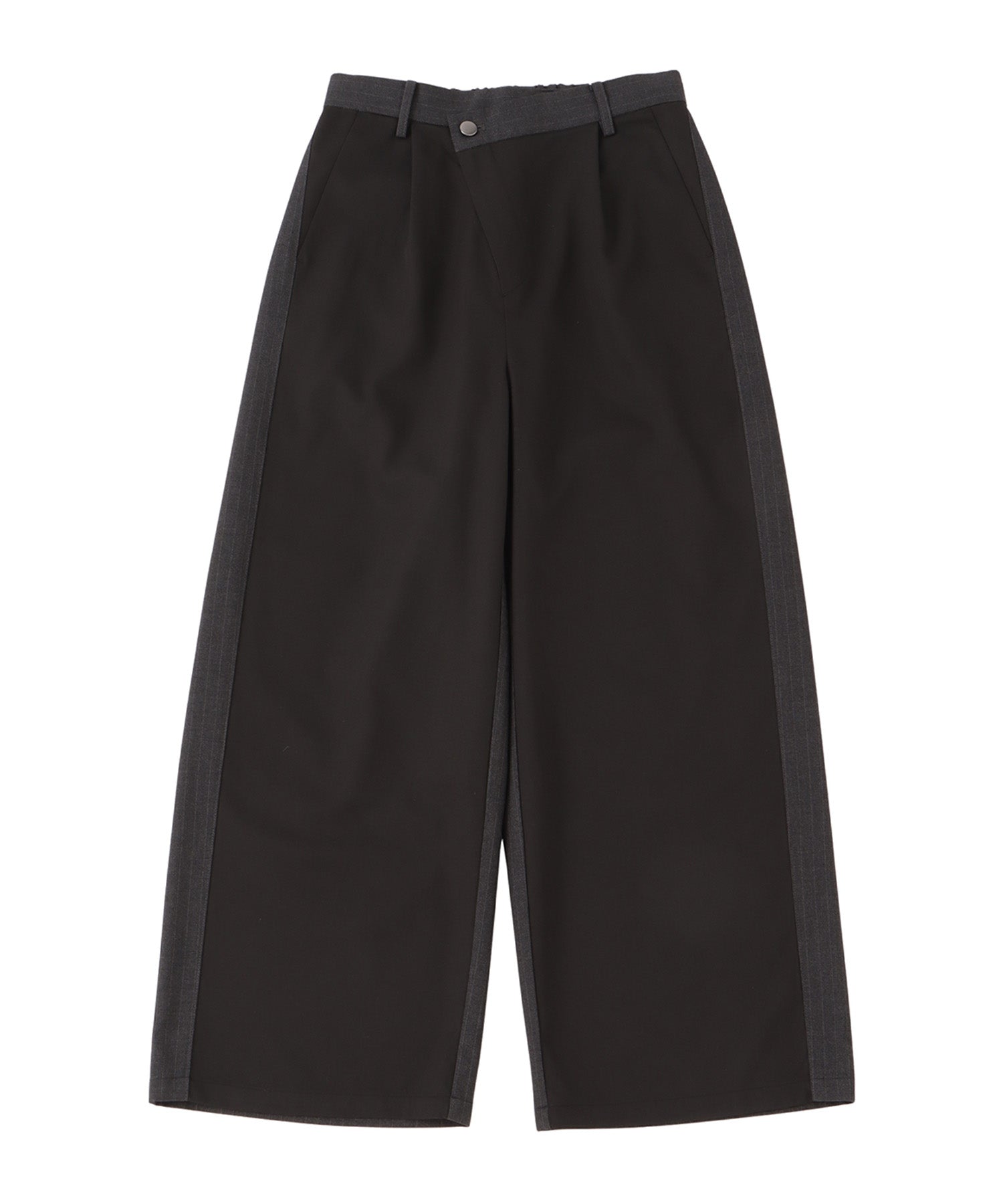 Asymmetry design slacks pants