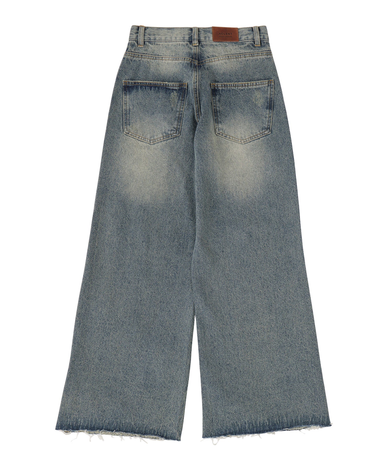 Slit damage denim