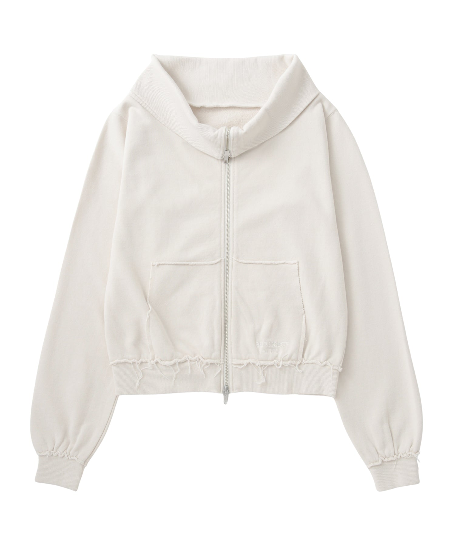 オフショルジップアップスウェット