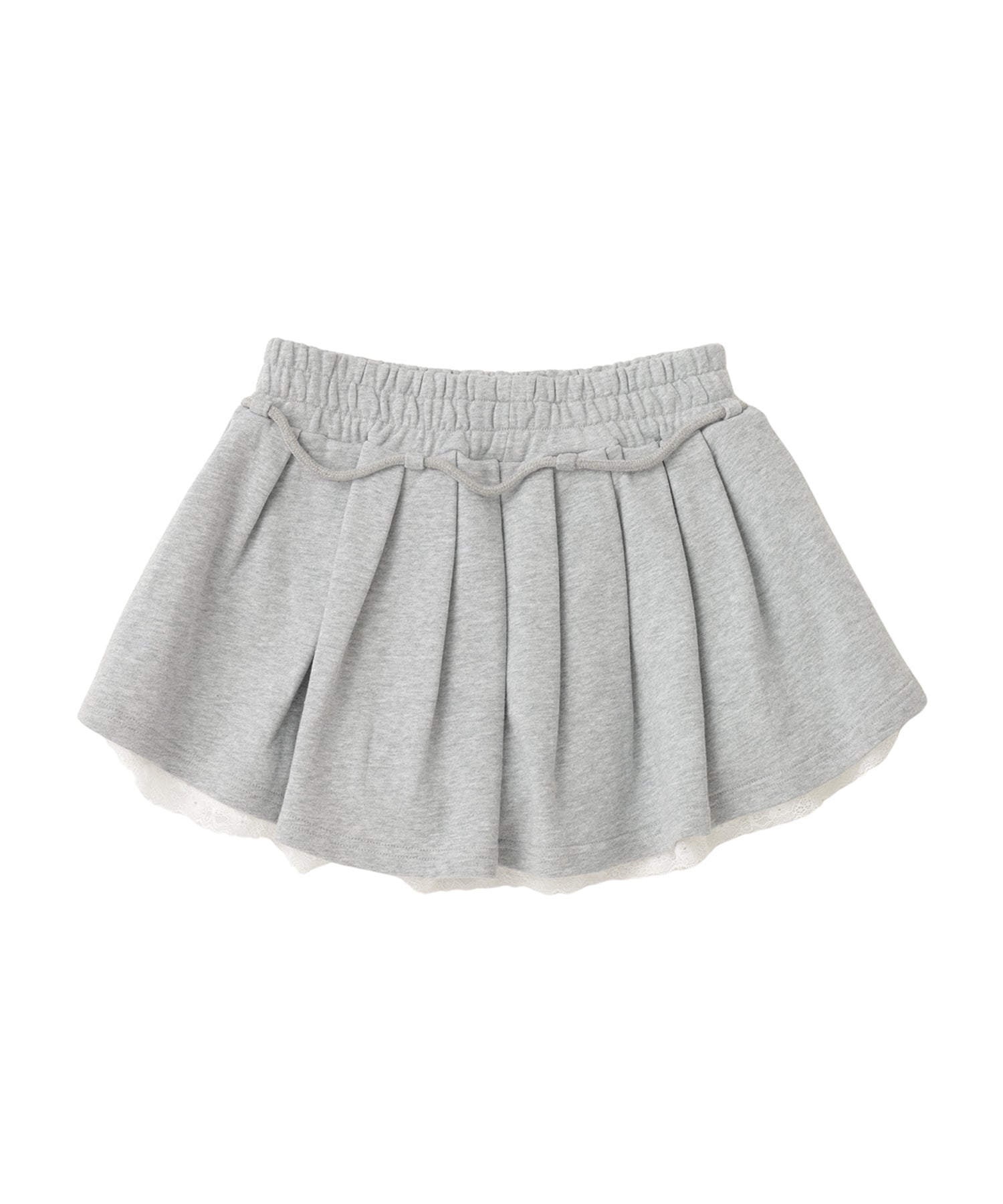 Sweat Pleated Mini Skirt