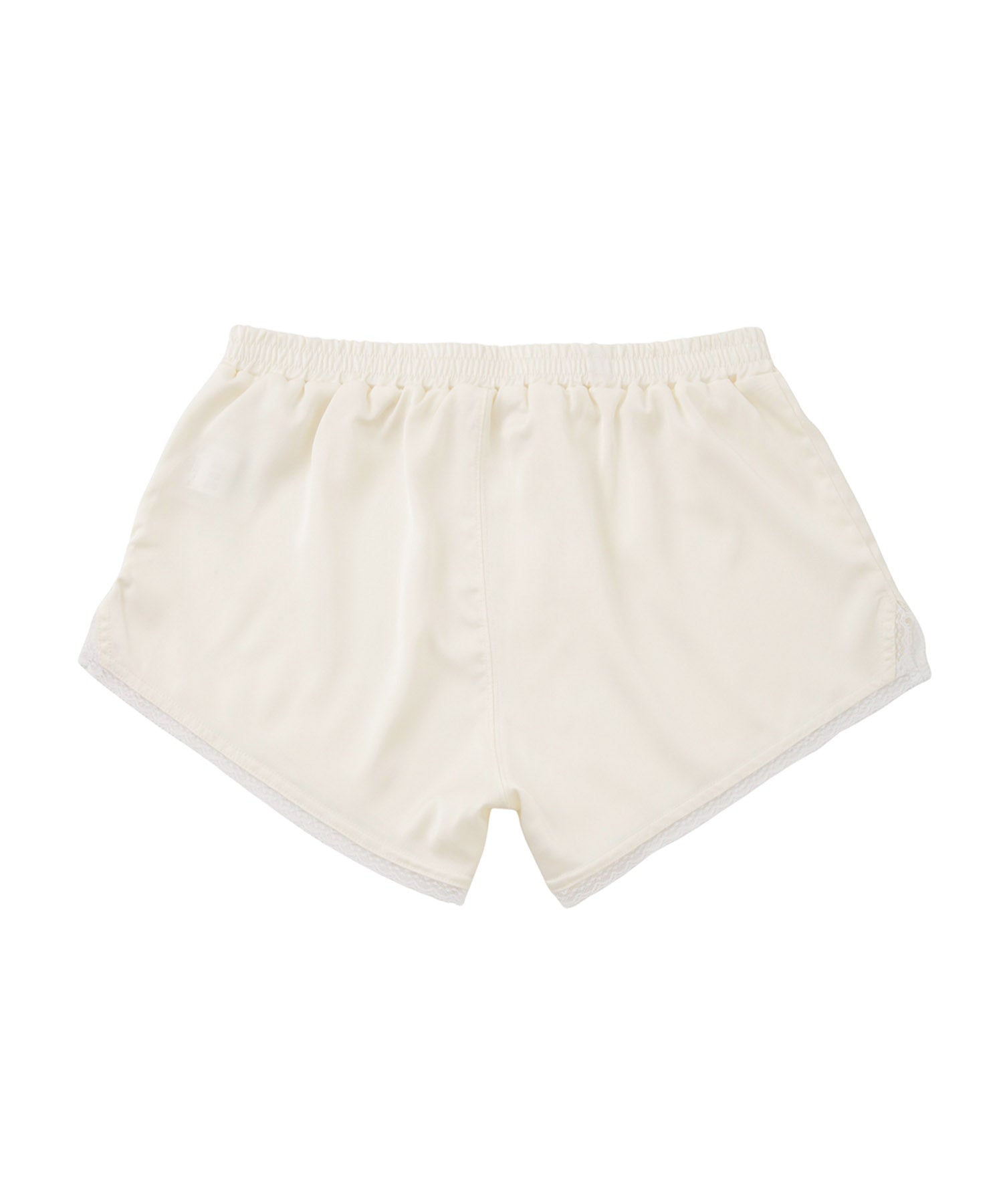 Lace point satin short pants