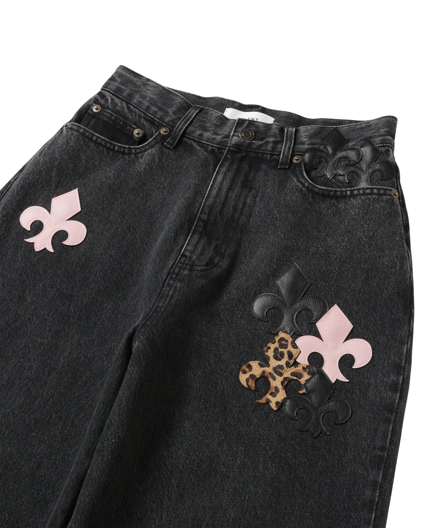 Leather Patch Icon Denim