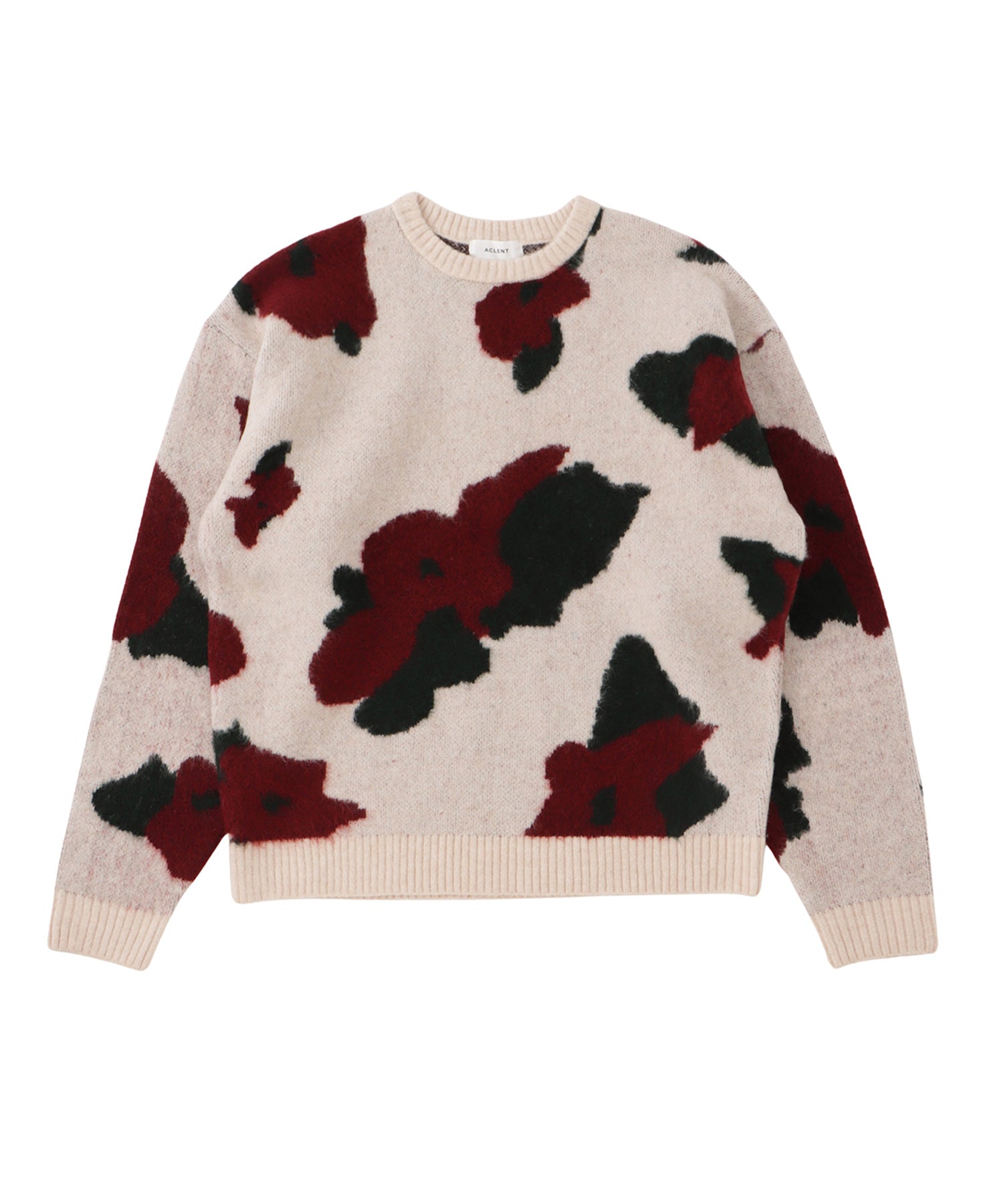 Flower jacquard loose knit