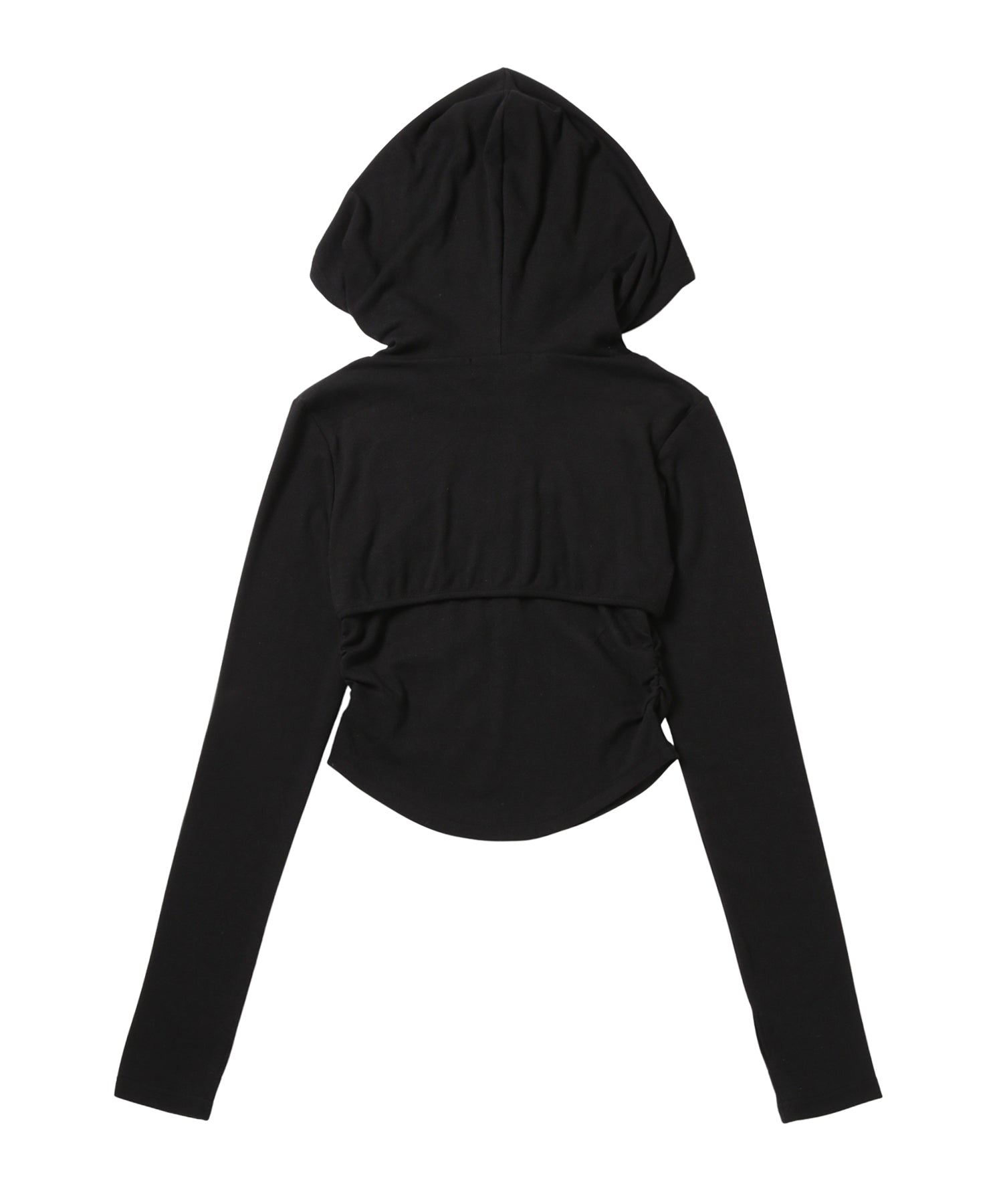 Lip-Layered Hooded Top