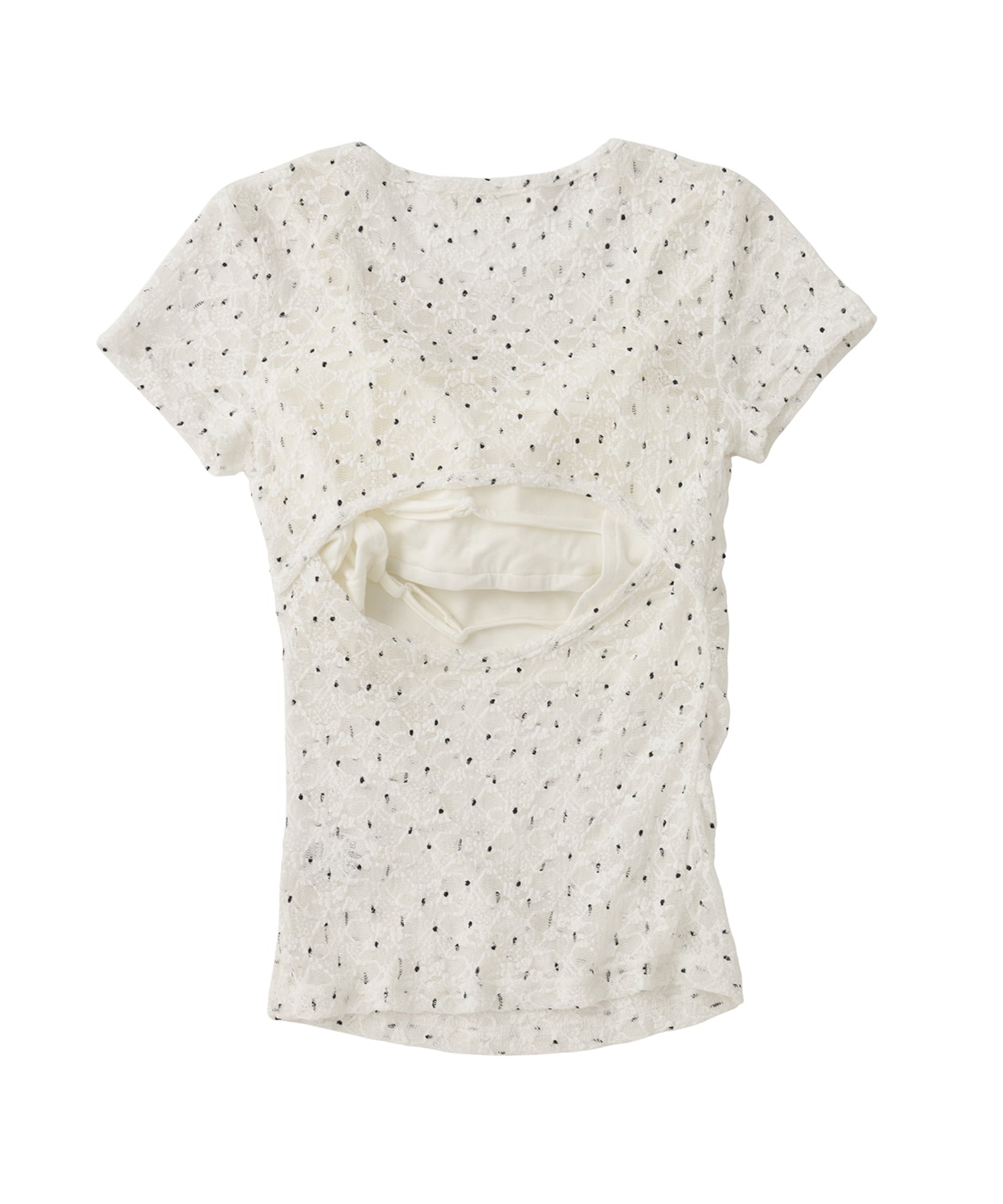Printed Lace Compact Tee