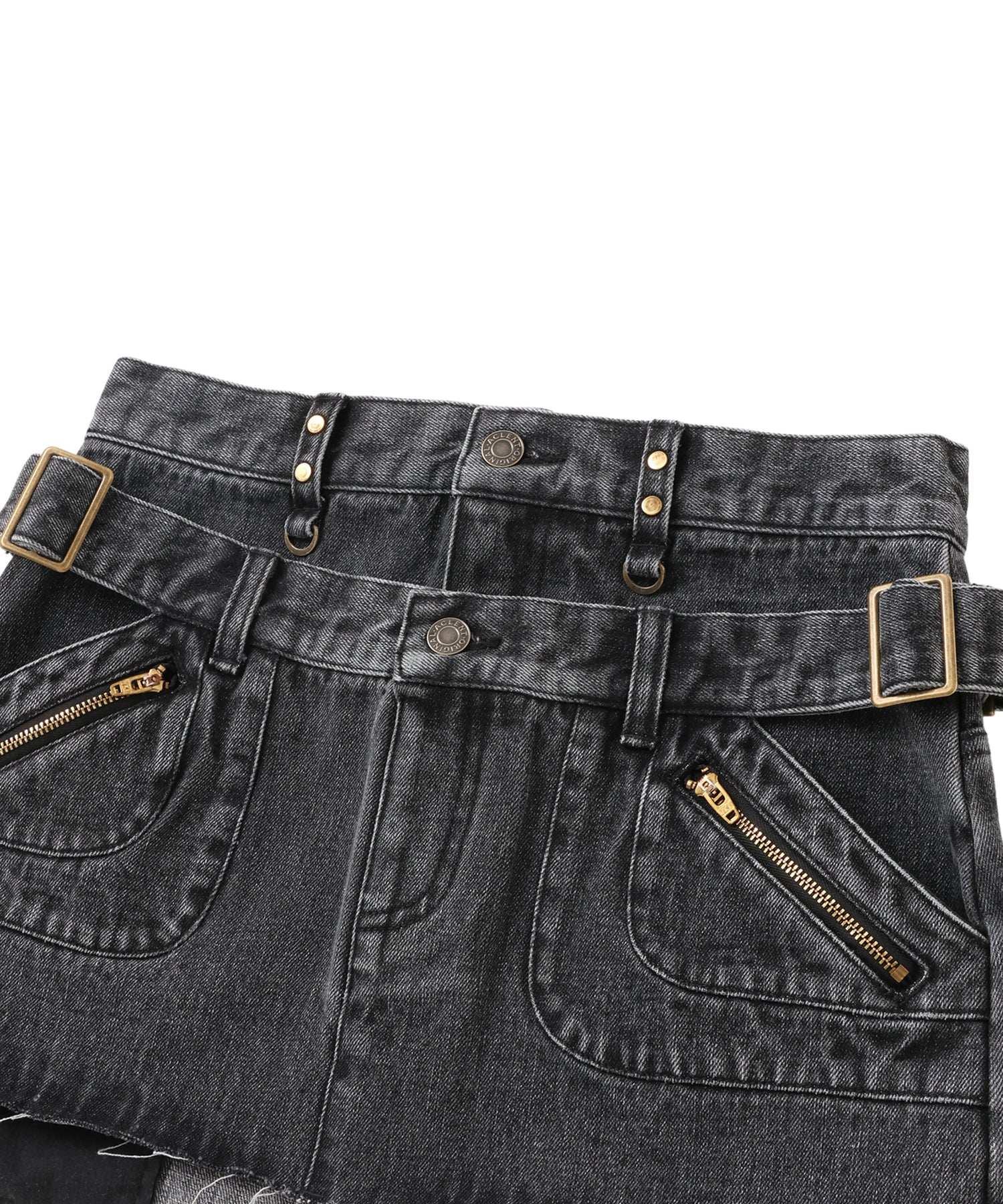 Double-Waist Mini Skirt