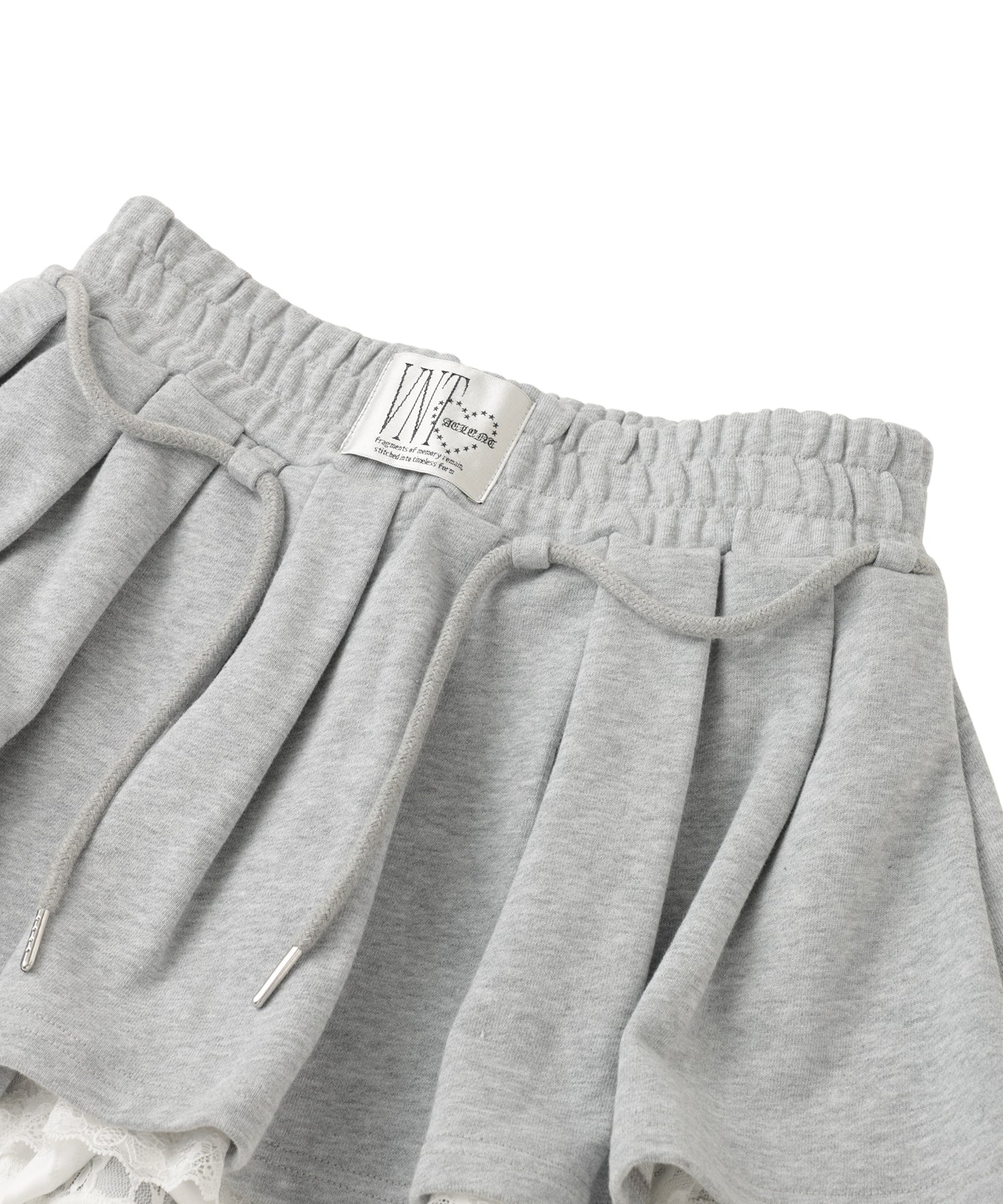 Sweat Pleated Mini Skirt