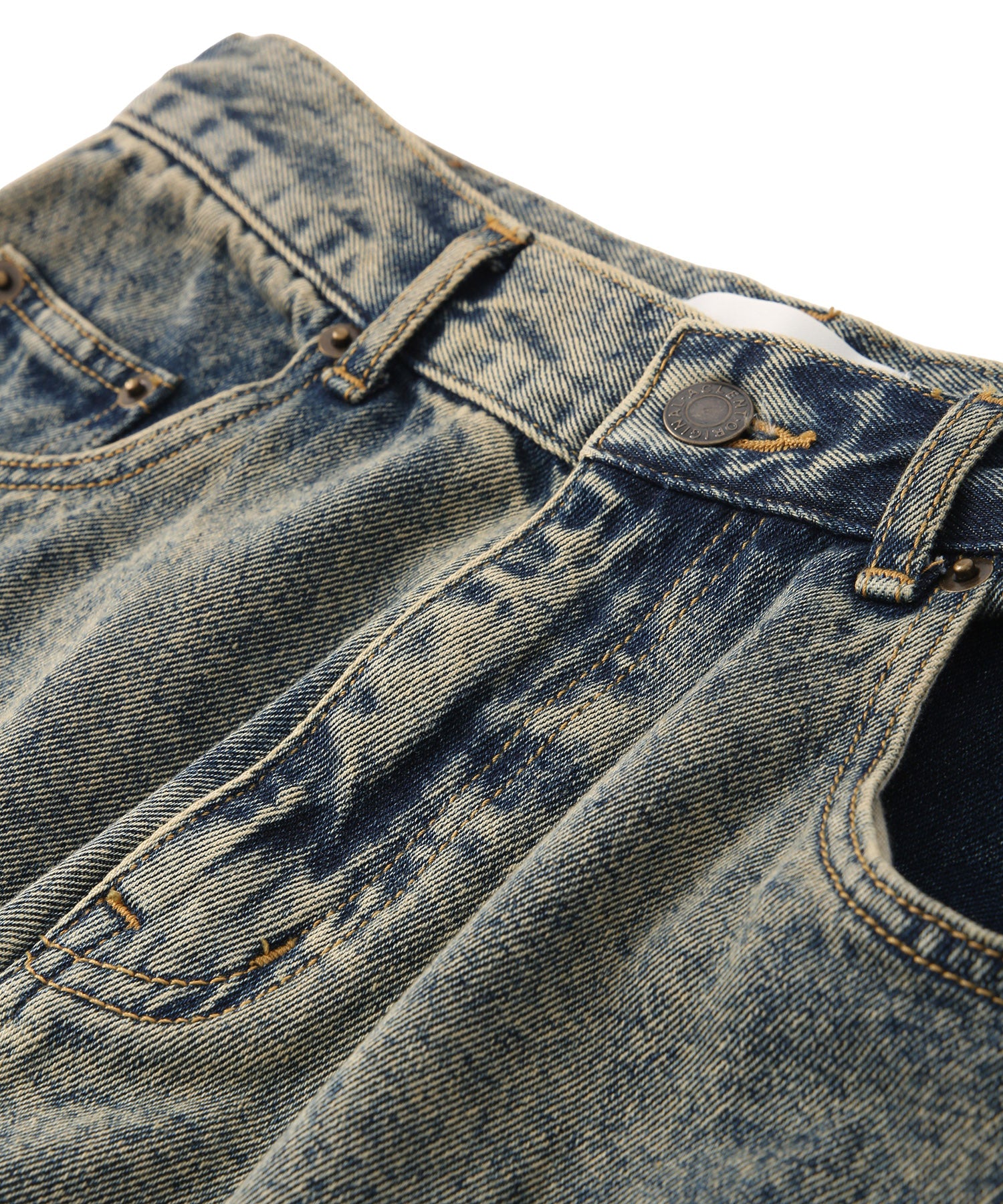 Multi pocket denim cargo pants