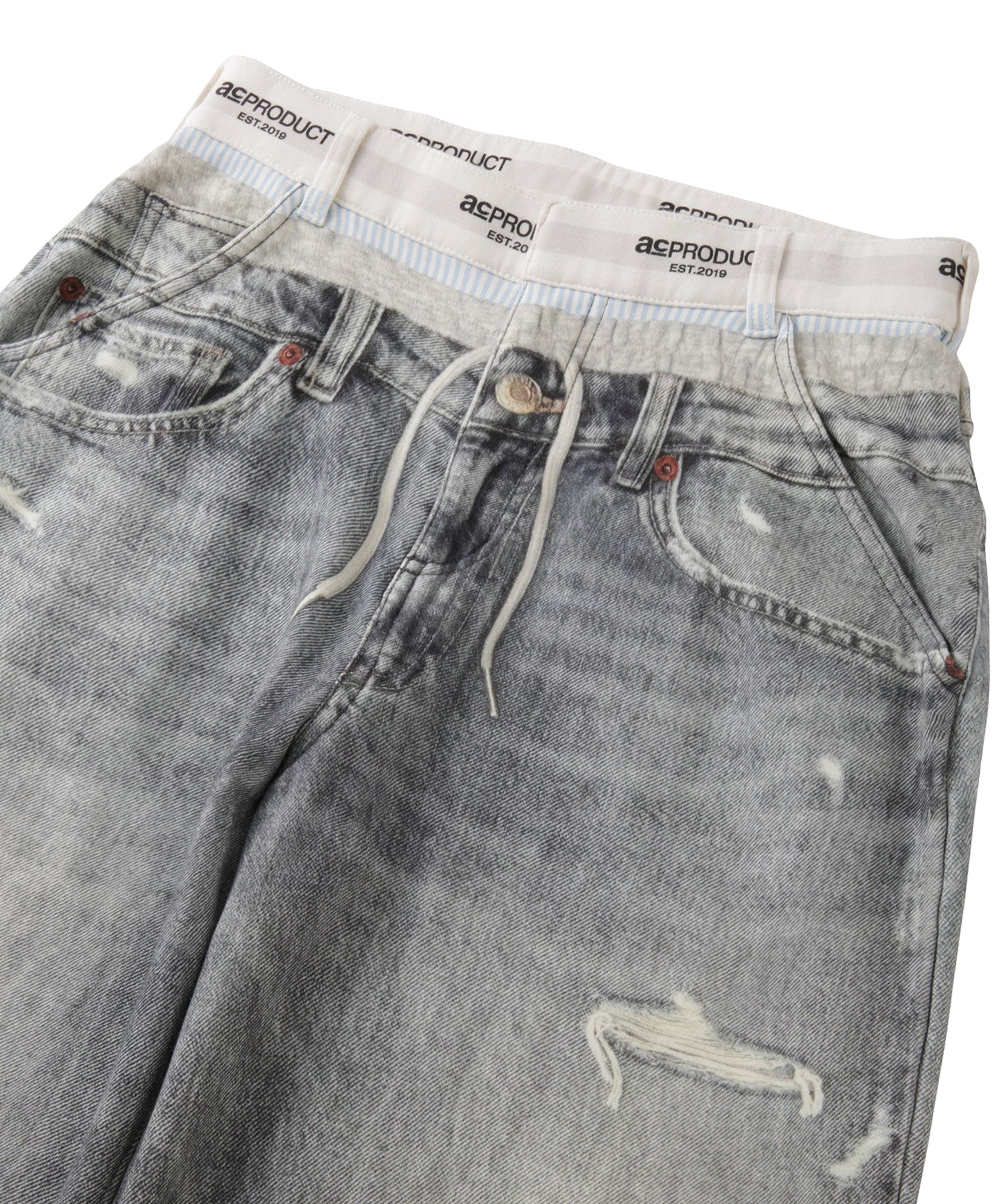パンツ ACLENT Printed Sweatpants Denim Printed Sweatpants – Denim｜ACLENT（アクレント）