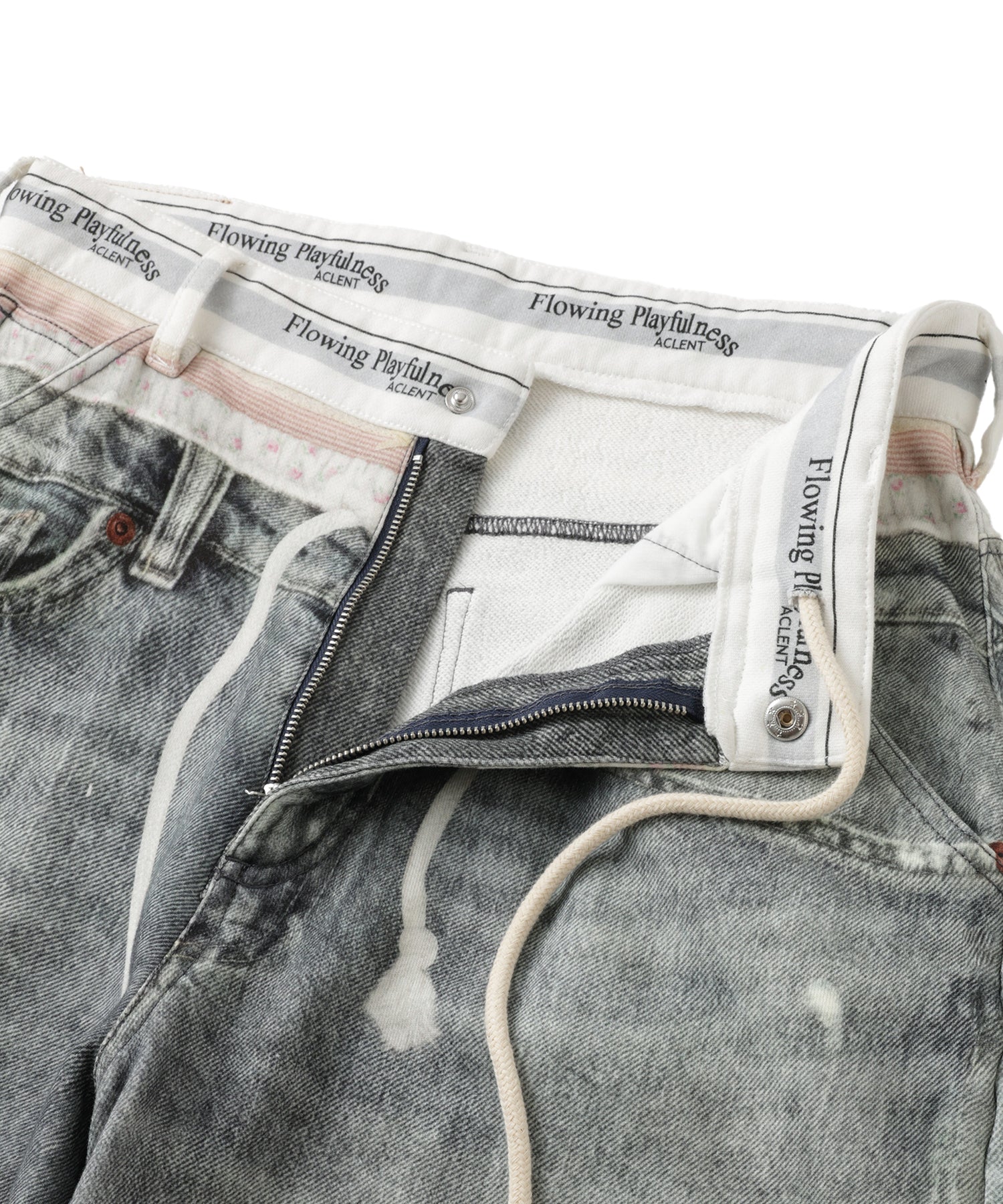 Printed Sweatpants – Denim Ⅱ｜ACLENT（アクレント）