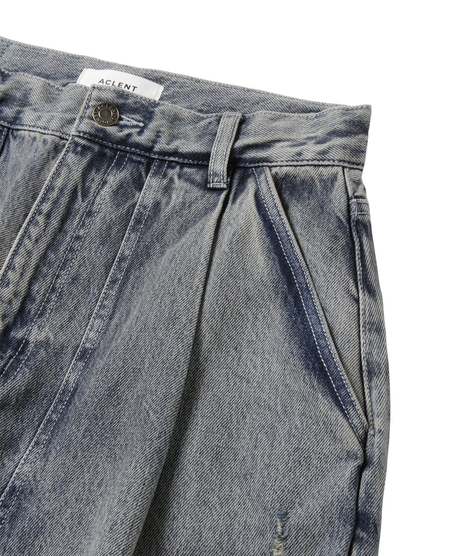 Layered Side-Slit Denim