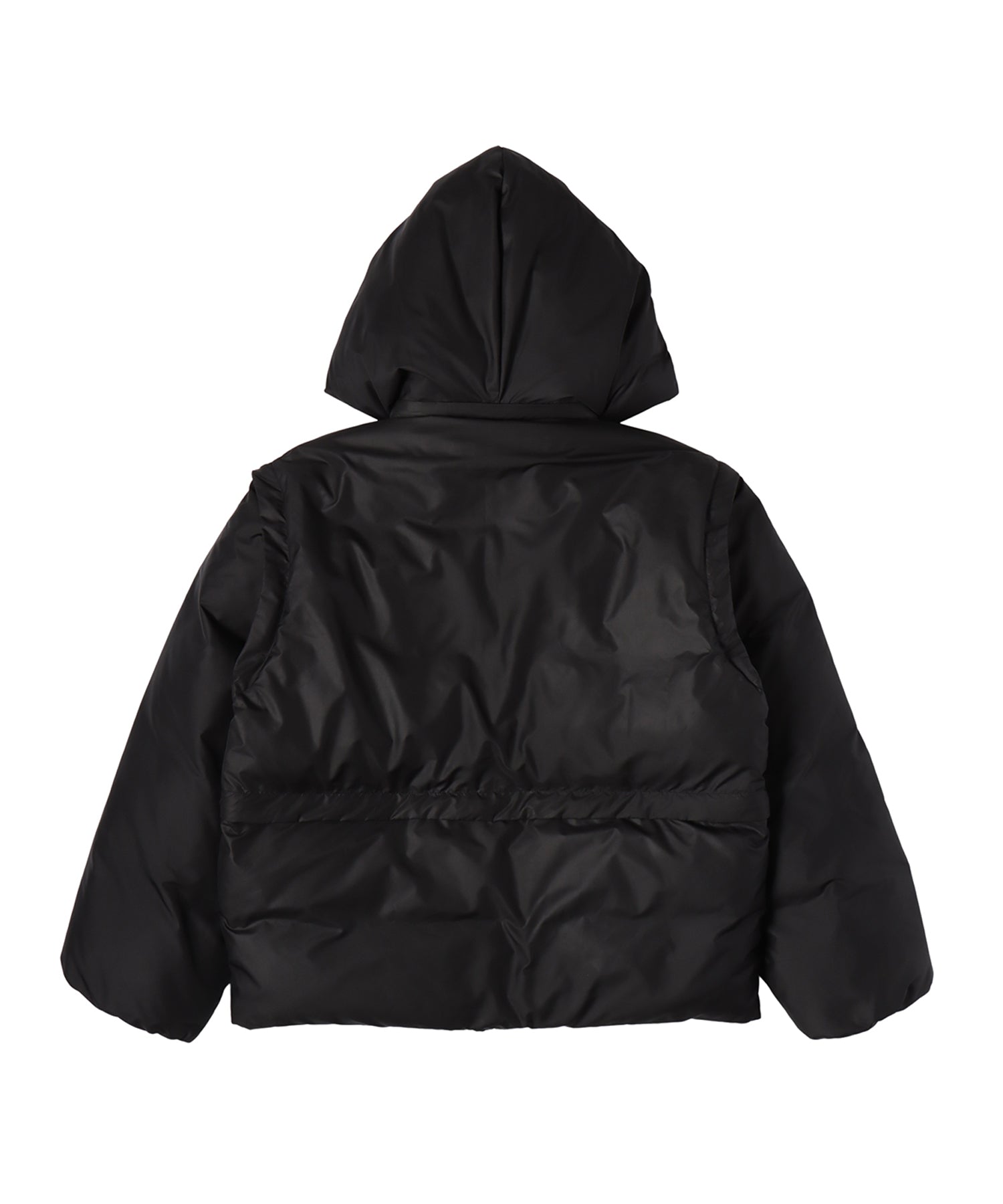 Multi way hooded down jacket