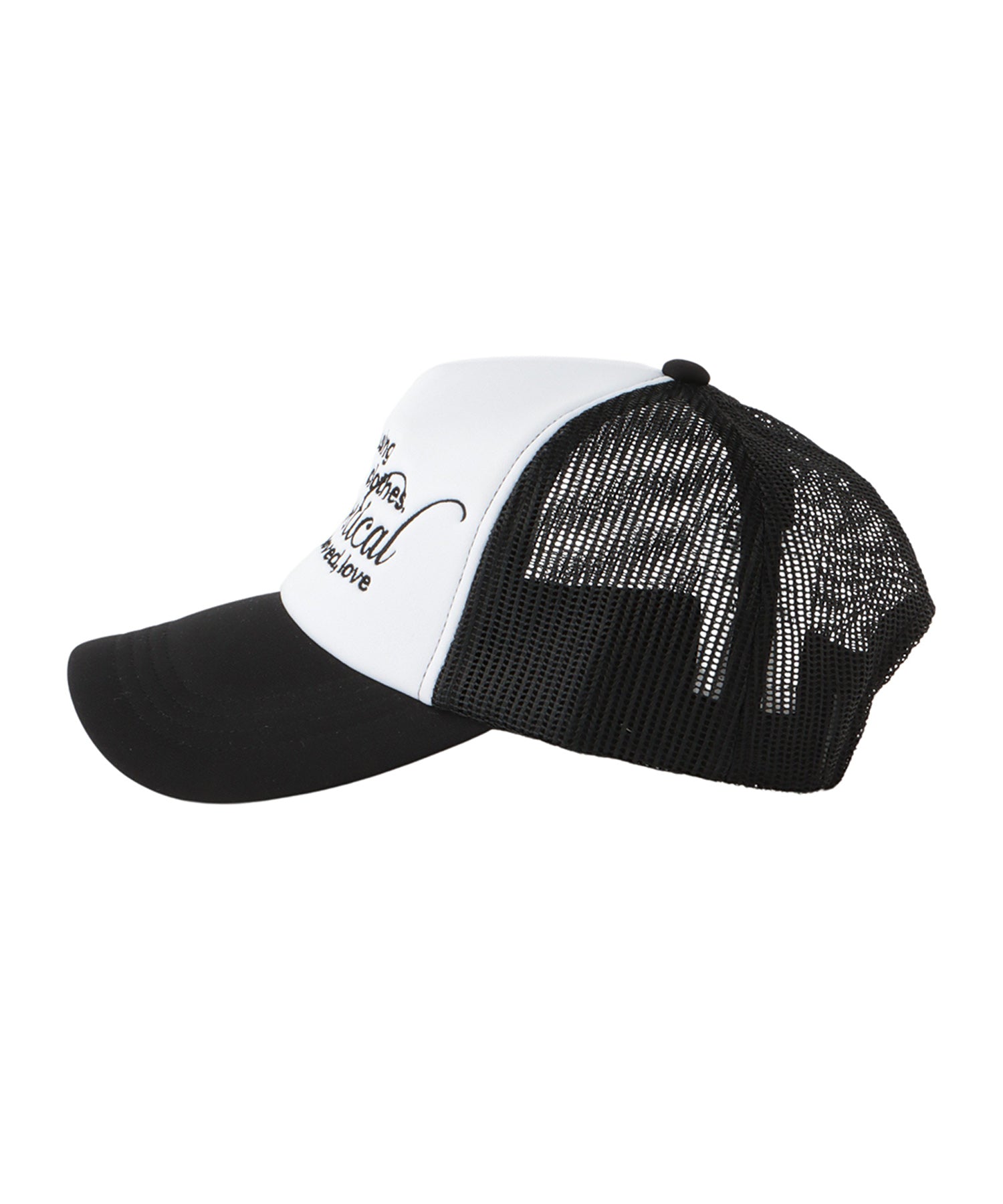 Embroidery mesh cap