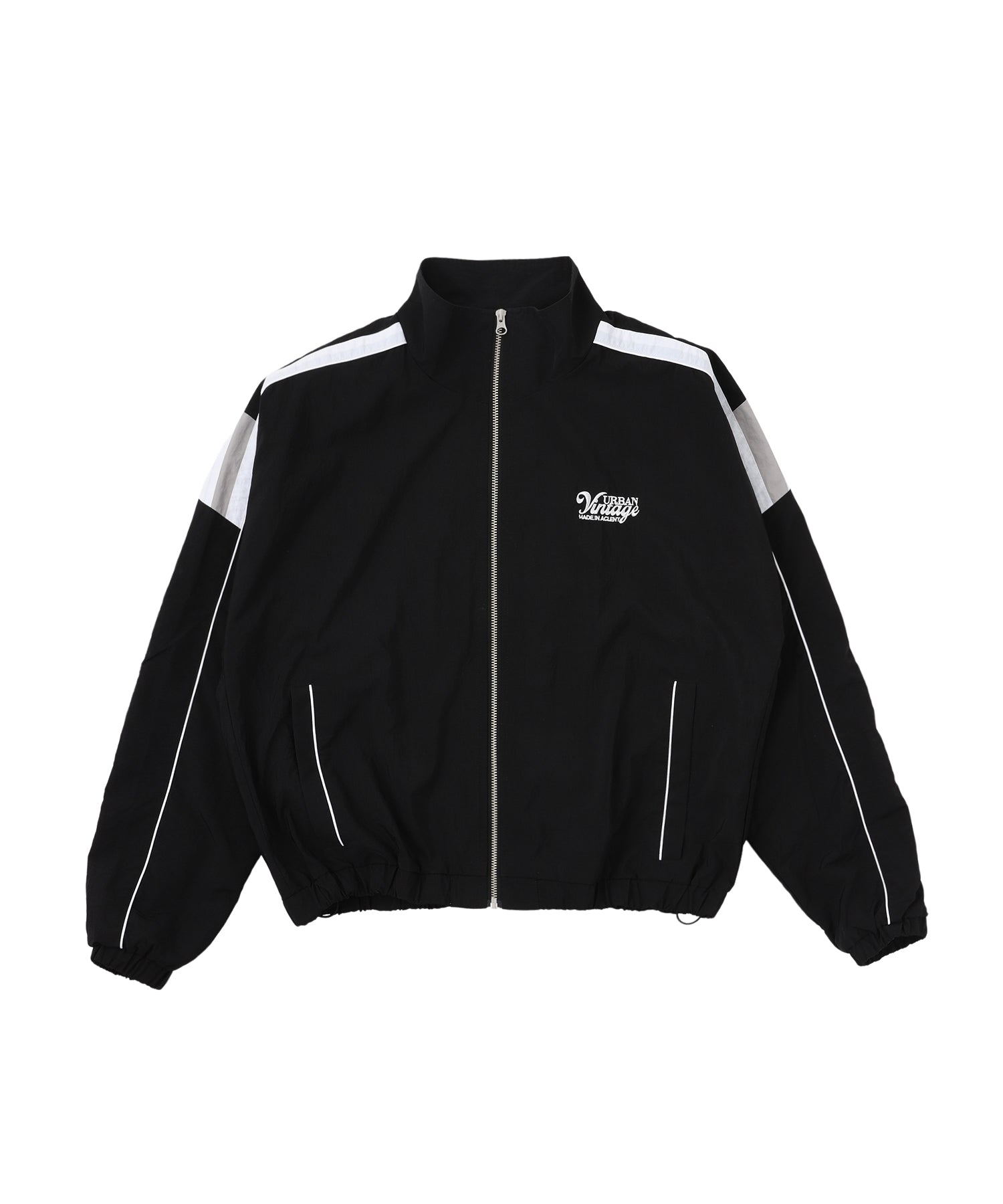 Bicolor nylon track jacket