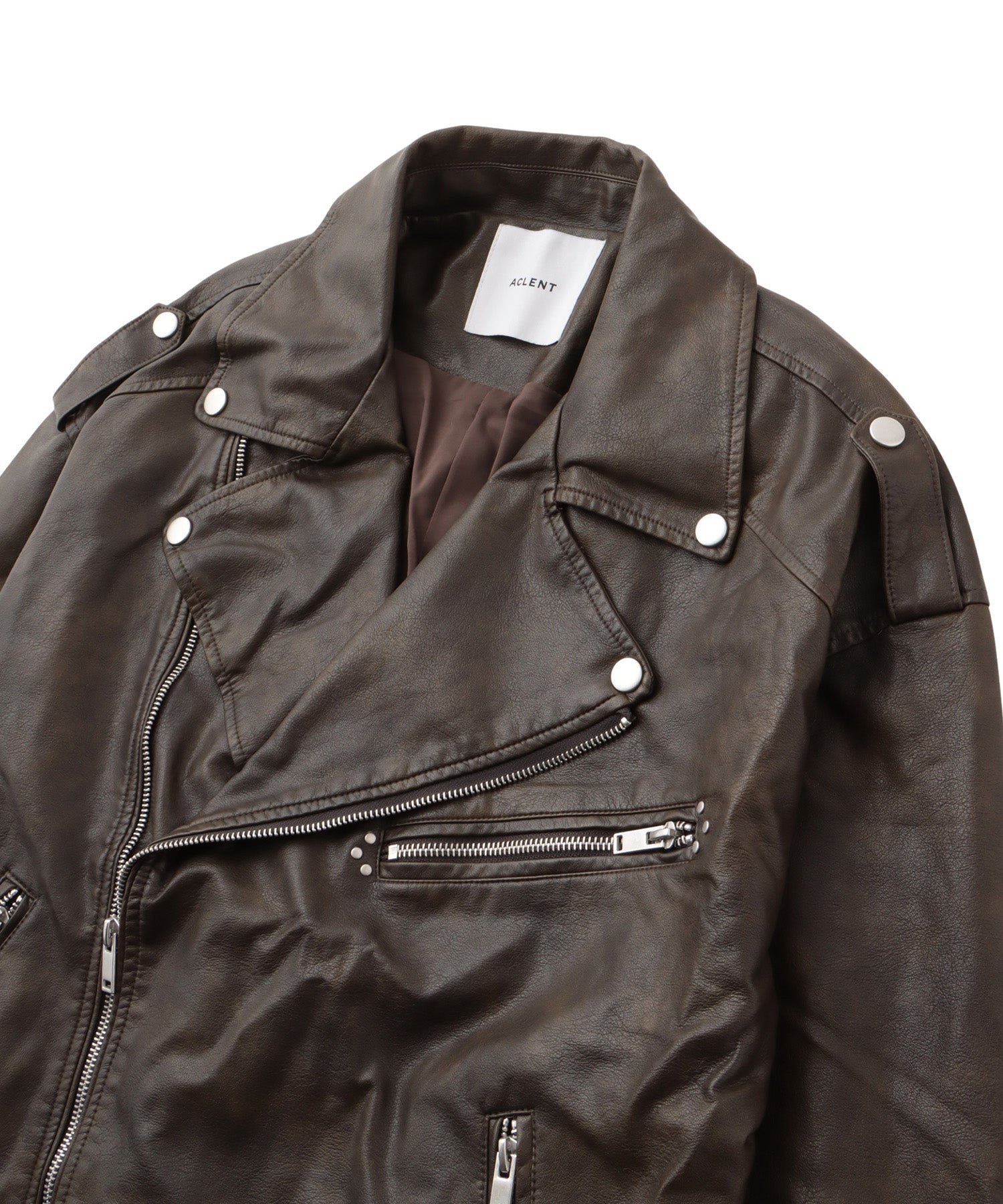 Vintage leather over riders jacket