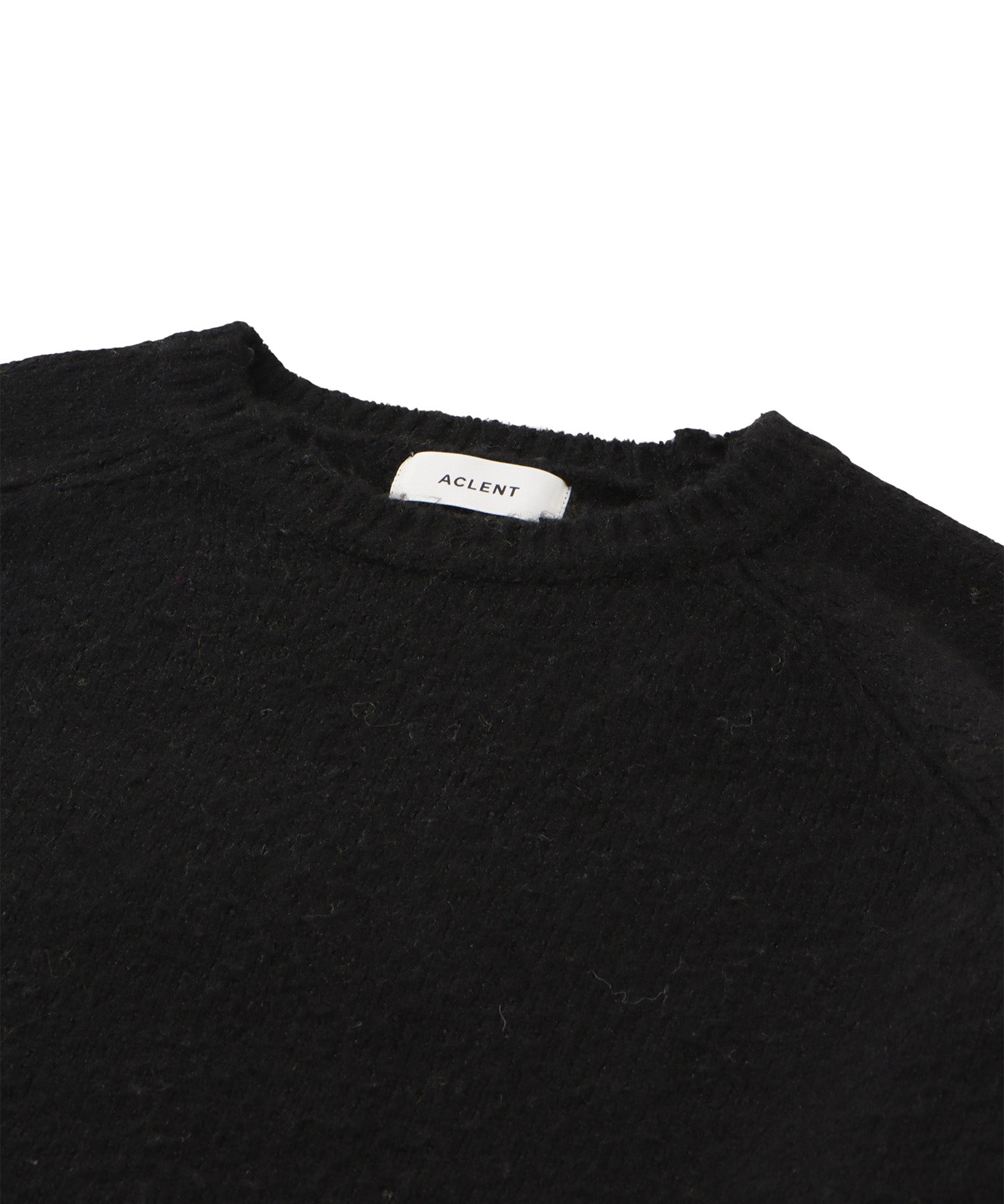 Back logo jacquard loose knit