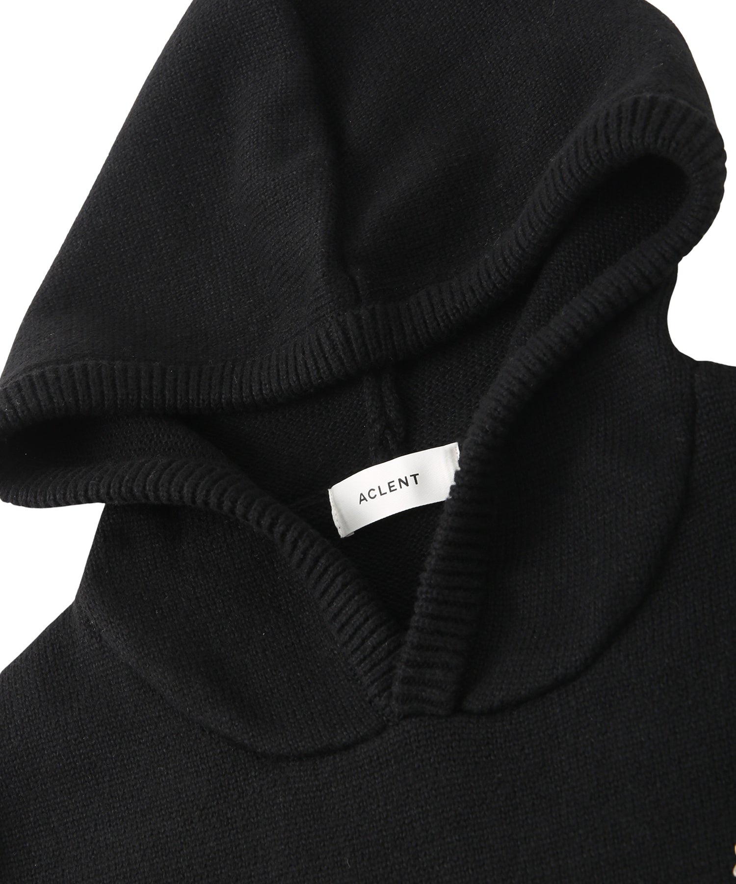 Embroidery over knit hoodie