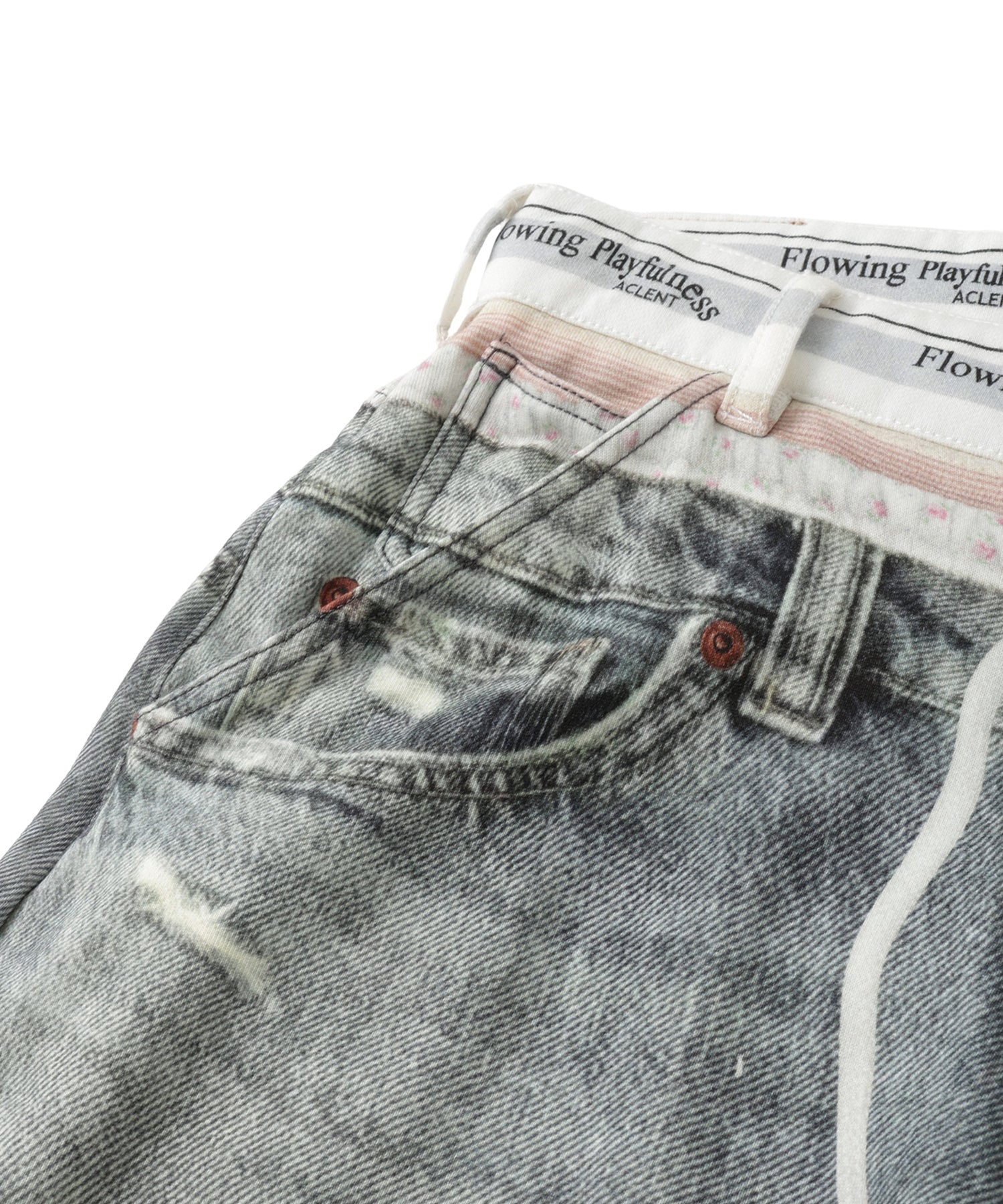 Printed Sweatpants – Denim Ⅱ