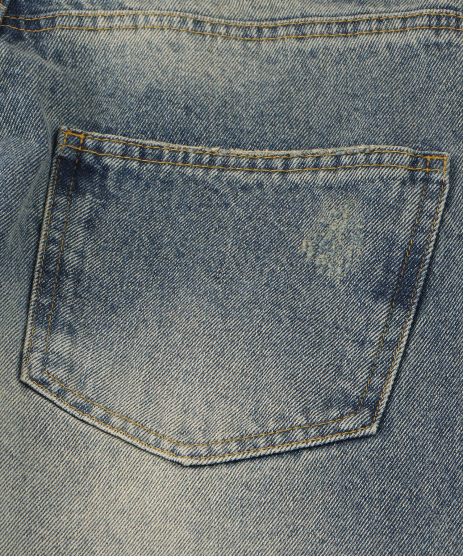 Slit damage denim