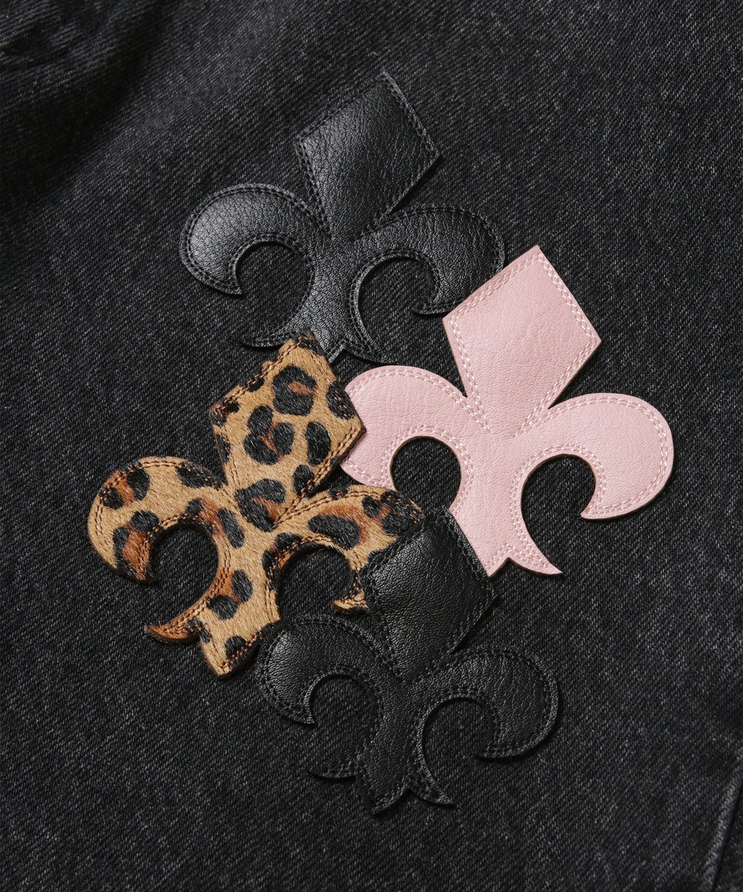 Leather Patch Icon Denim