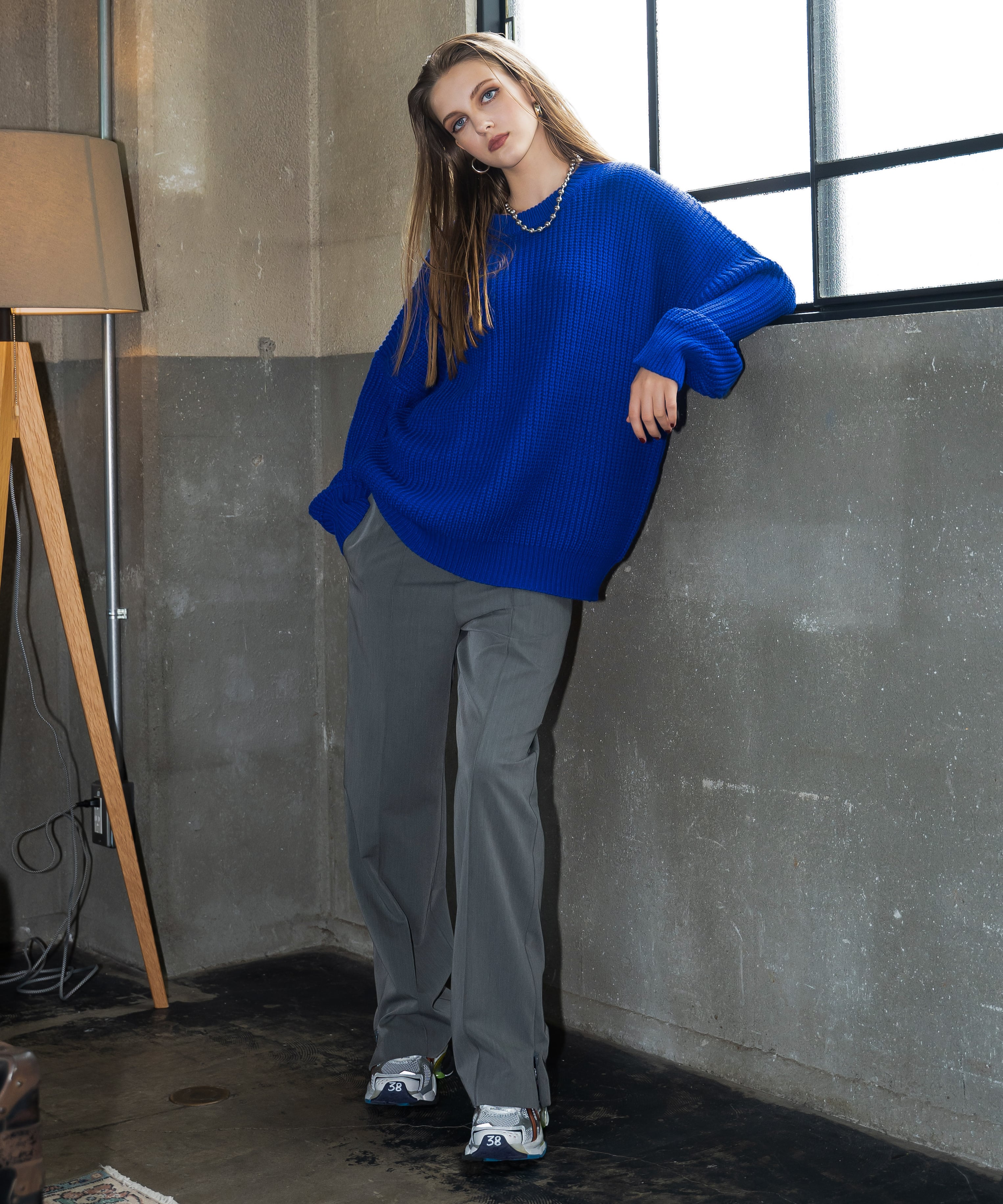 Daily color loose knit