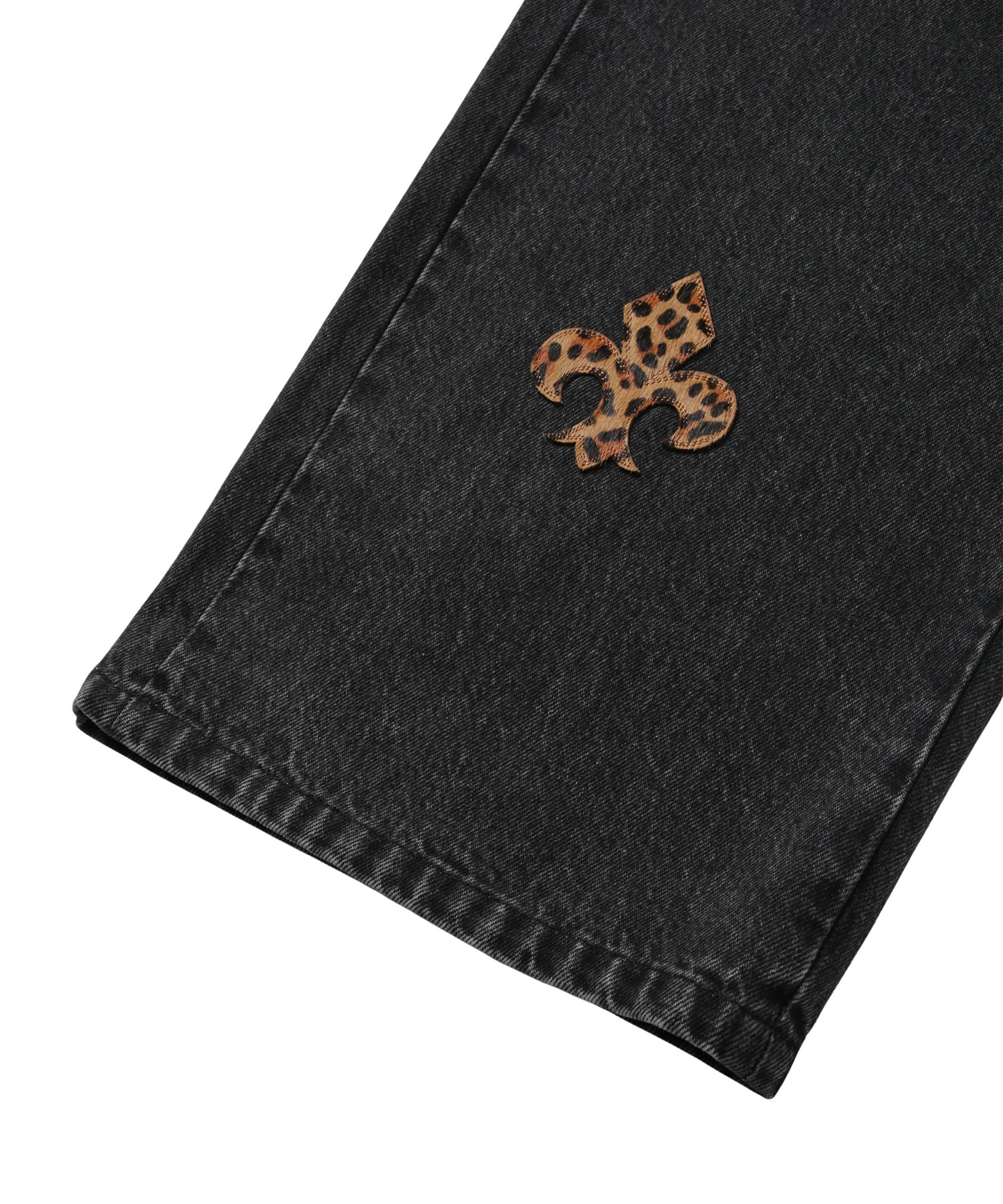 Leather Patch Icon Denim