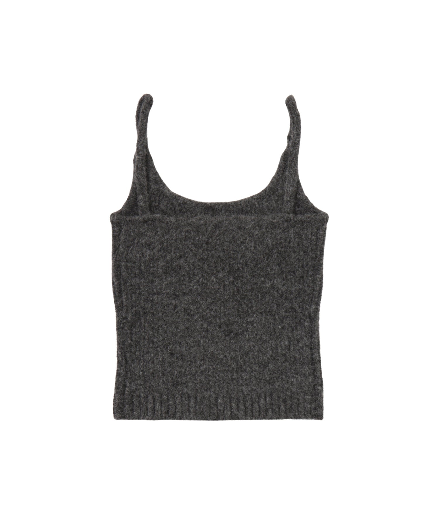 Front plate knit cardigan & camisole