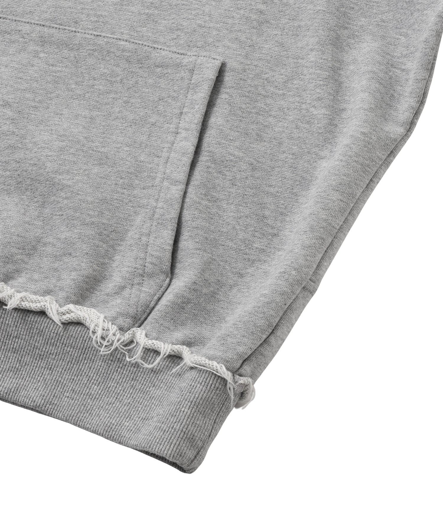 レースアップフーディー