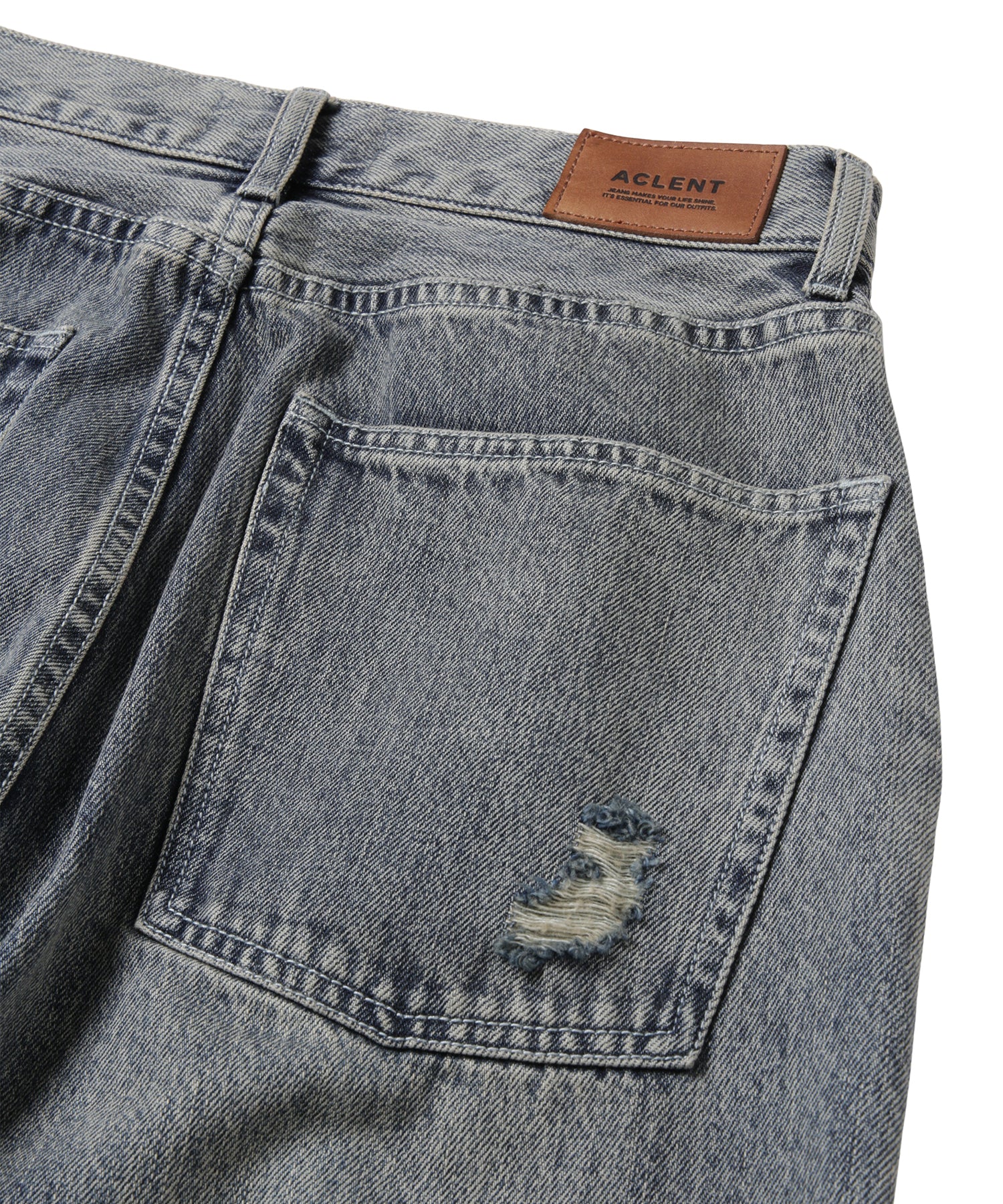 Layered Side-Slit Denim