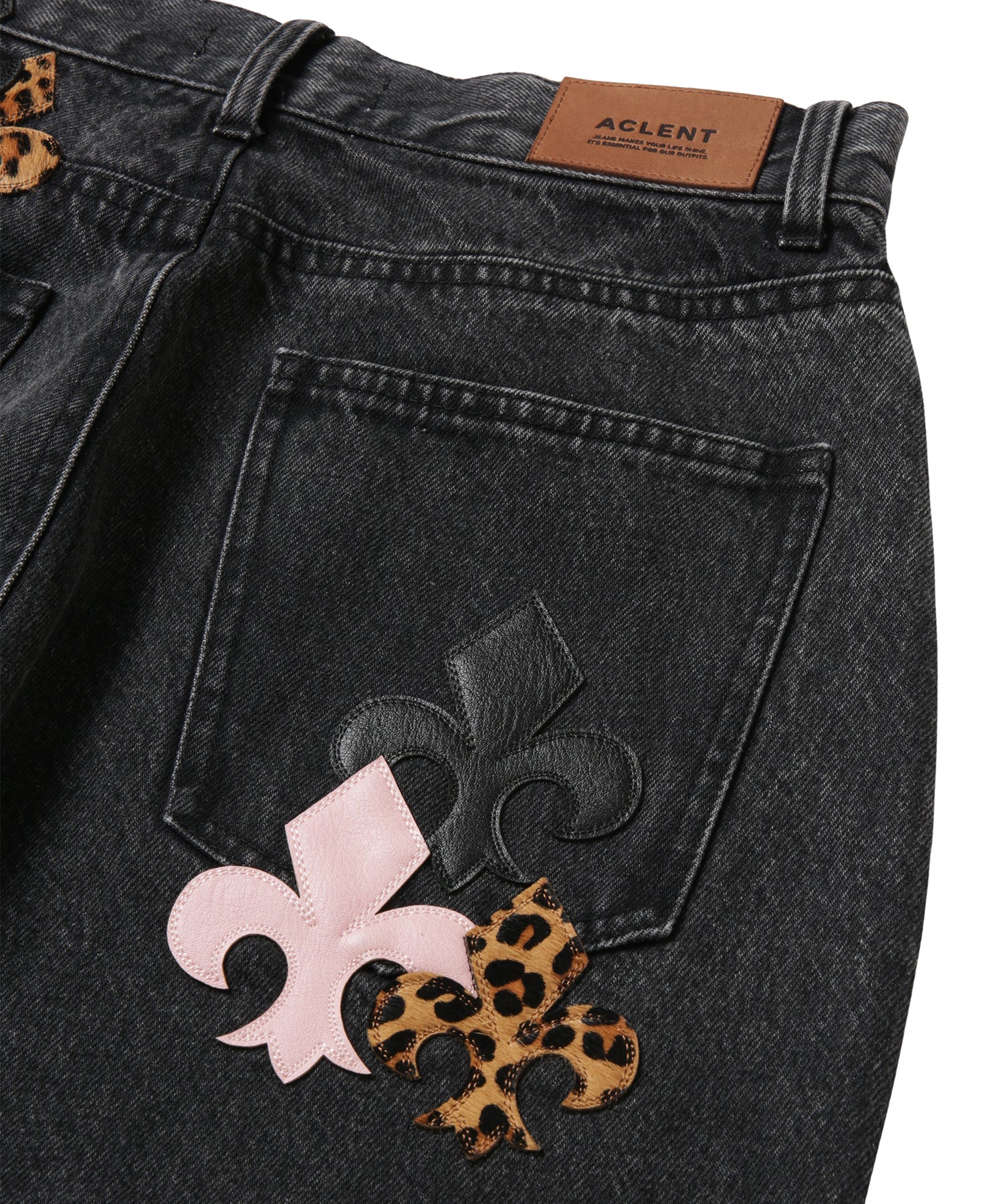 Leather Patch Icon Denim