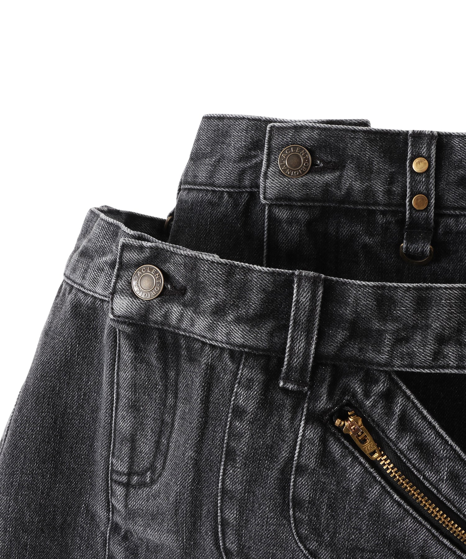 Double-Waist Mini Skirt