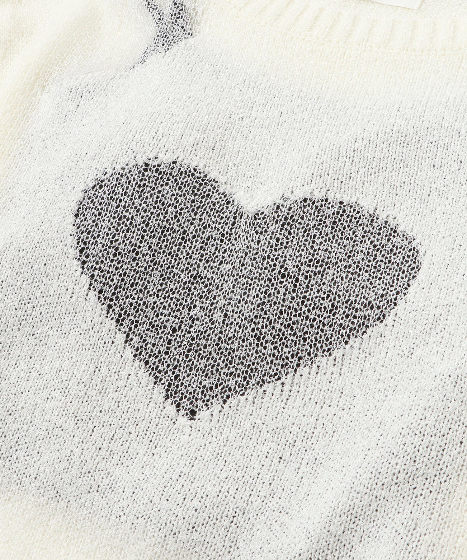 Heart Sheer Knit Camisole Set