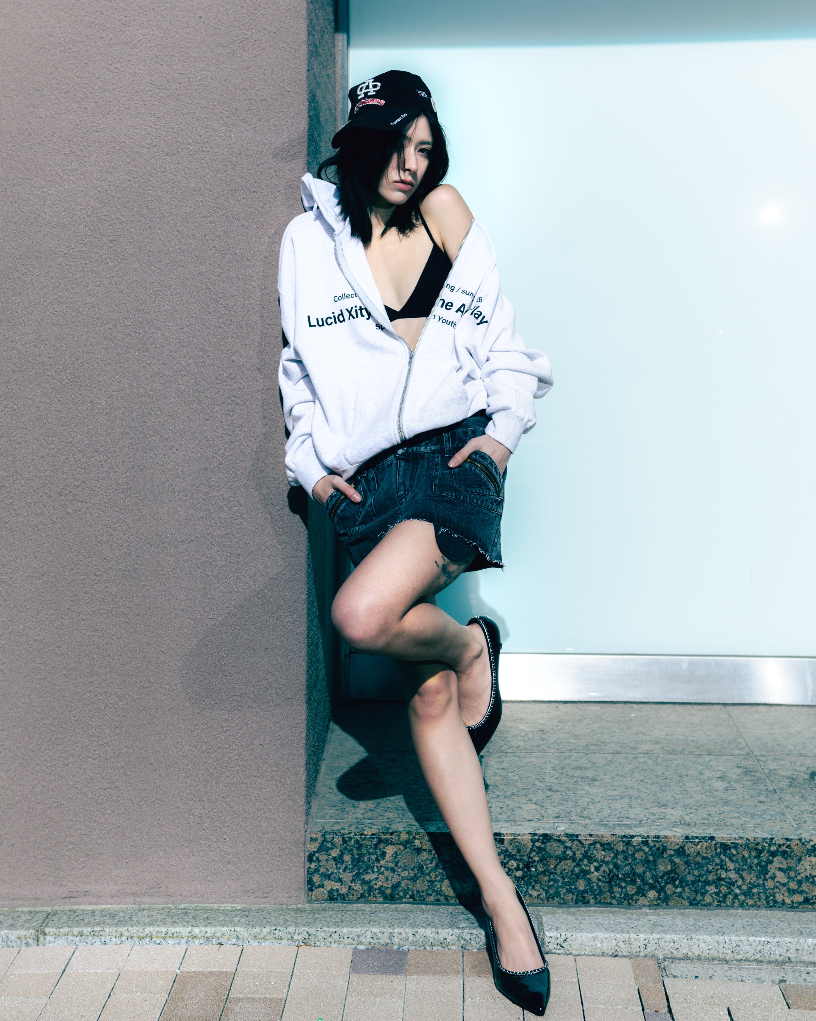 Angel Heart Logo Zip Hoodie｜ACLENT（アクレント）