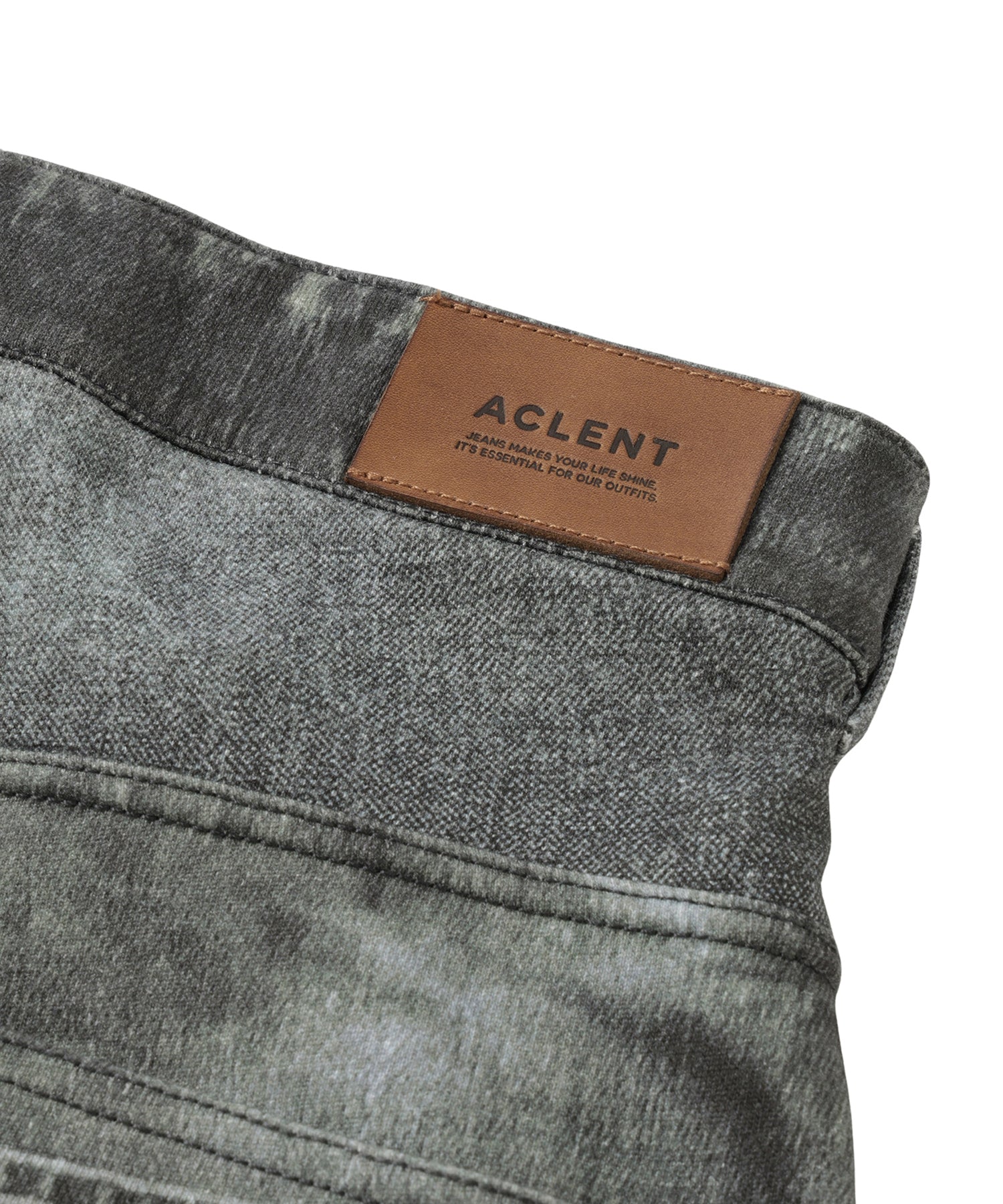 Printed Sweatpants – Double Knee Denim Rhinestone